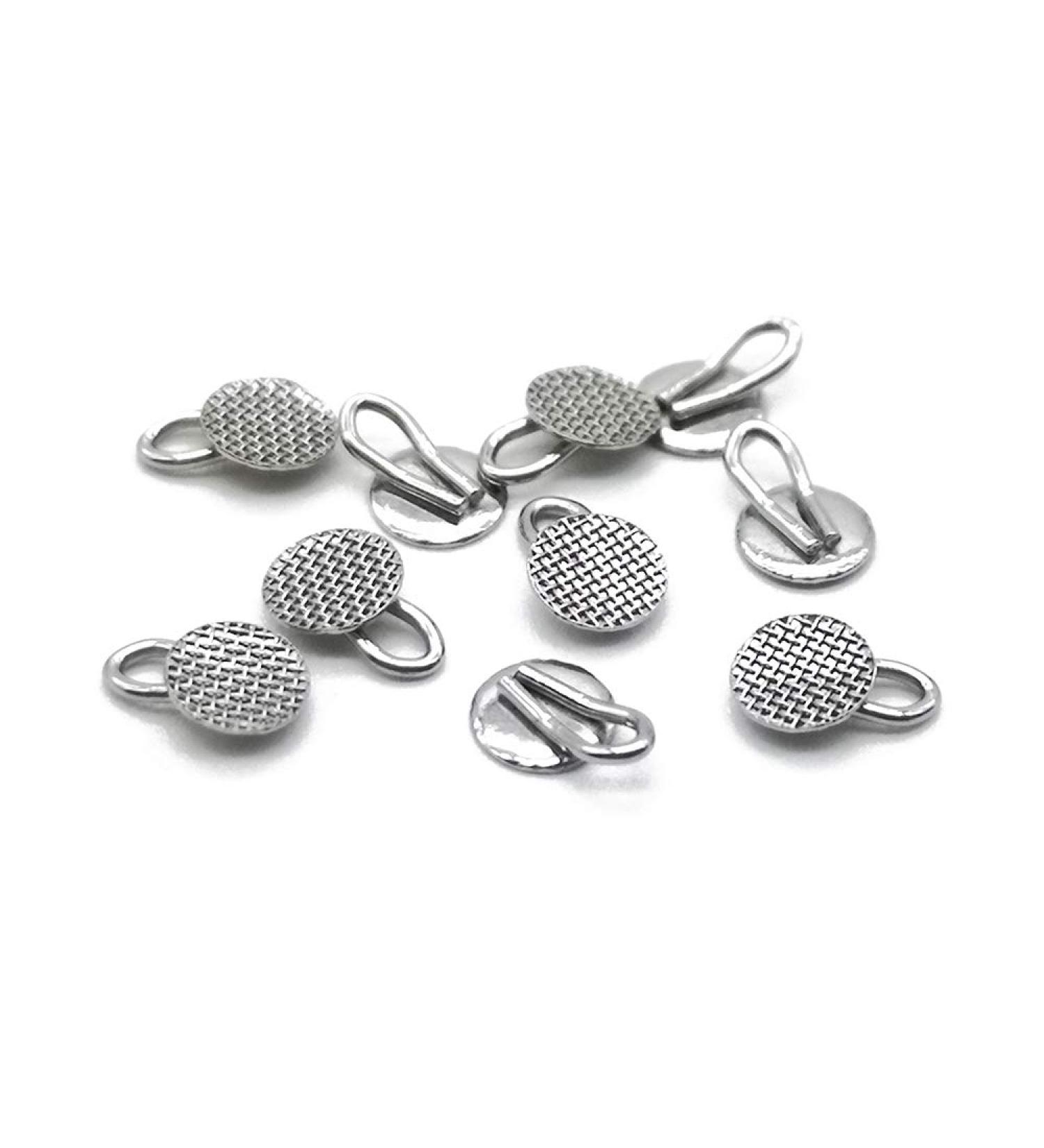 Dental Orthodontic Braces Bondable Lingual Buttons with Traction Hooks - 10pcs/Pack (5 Packs) - Buy Online on GoSupps.com