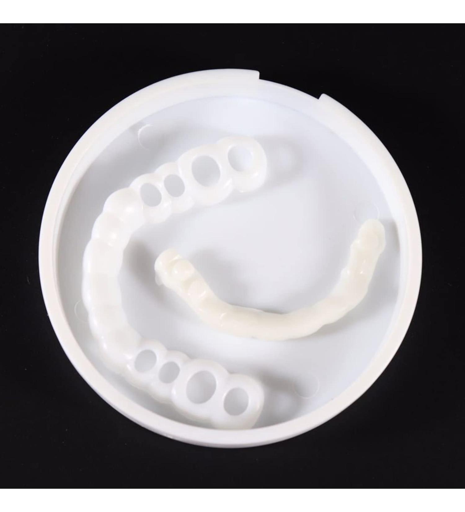 6pcs Artificial Braces - Instant White Upper & Lower Teeth Veneers Dentures for a Perfect Smile | International Shipping Available - Buy Online on GoSupps.com