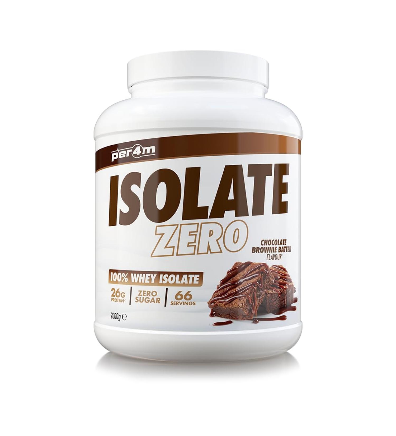 Per4m Whey Protein Isolate Zero Chocolate Brownie Batter 2kg - Buy Online on GoSupps.com