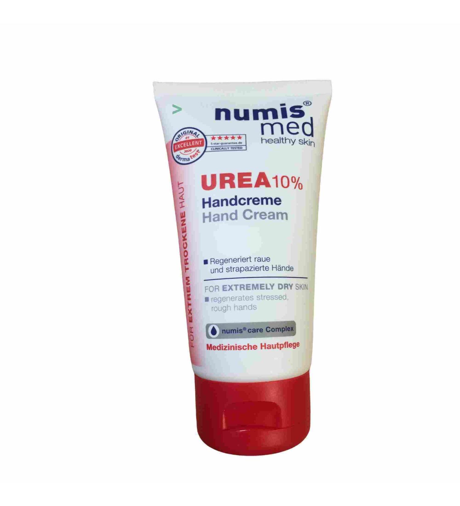 Numis Med Urea 10% Hand Cream 3-Pack (3x75ml) | Hydrating Moisturizer for Dry Skin | International Shipping Available - Buy Online on GoSupps.com