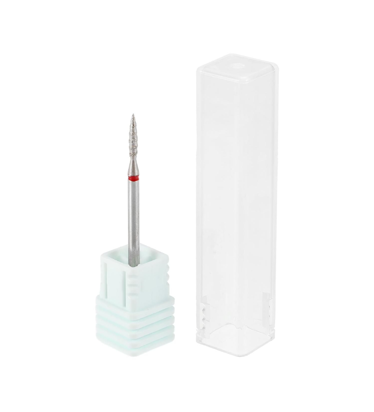 VOCOSTE Long Spiral-F Flame Blast Nail Drill Bit Stainless Steel Silver Tone - Buy Online on GoSupps.com