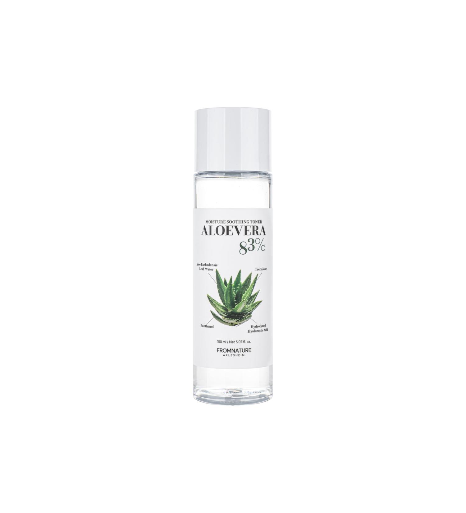 fromnature arlesheim Aloe Vera Moisture Soothing Toner 150ml - Hydrating & Nourishing with Hyaluronic Acid - Buy Online on GoSupps.com