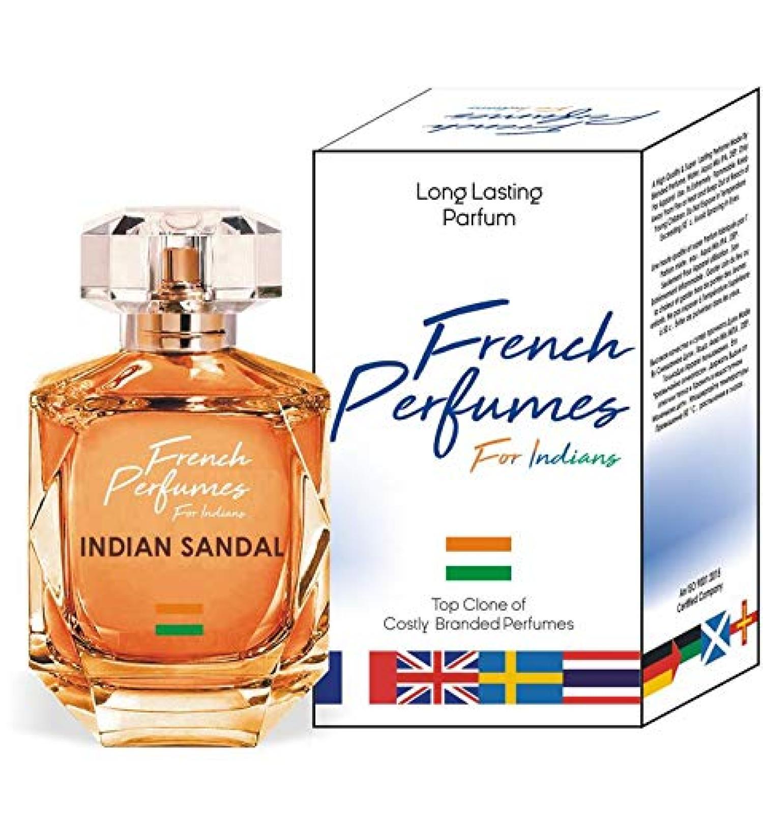 Parag Fragrances Indian Sandal Perfume Spray For Men & Women (Long Lasting/Imported Perfume/Best Unisex Perfume) With Heavy Crystal Glass Bottle
