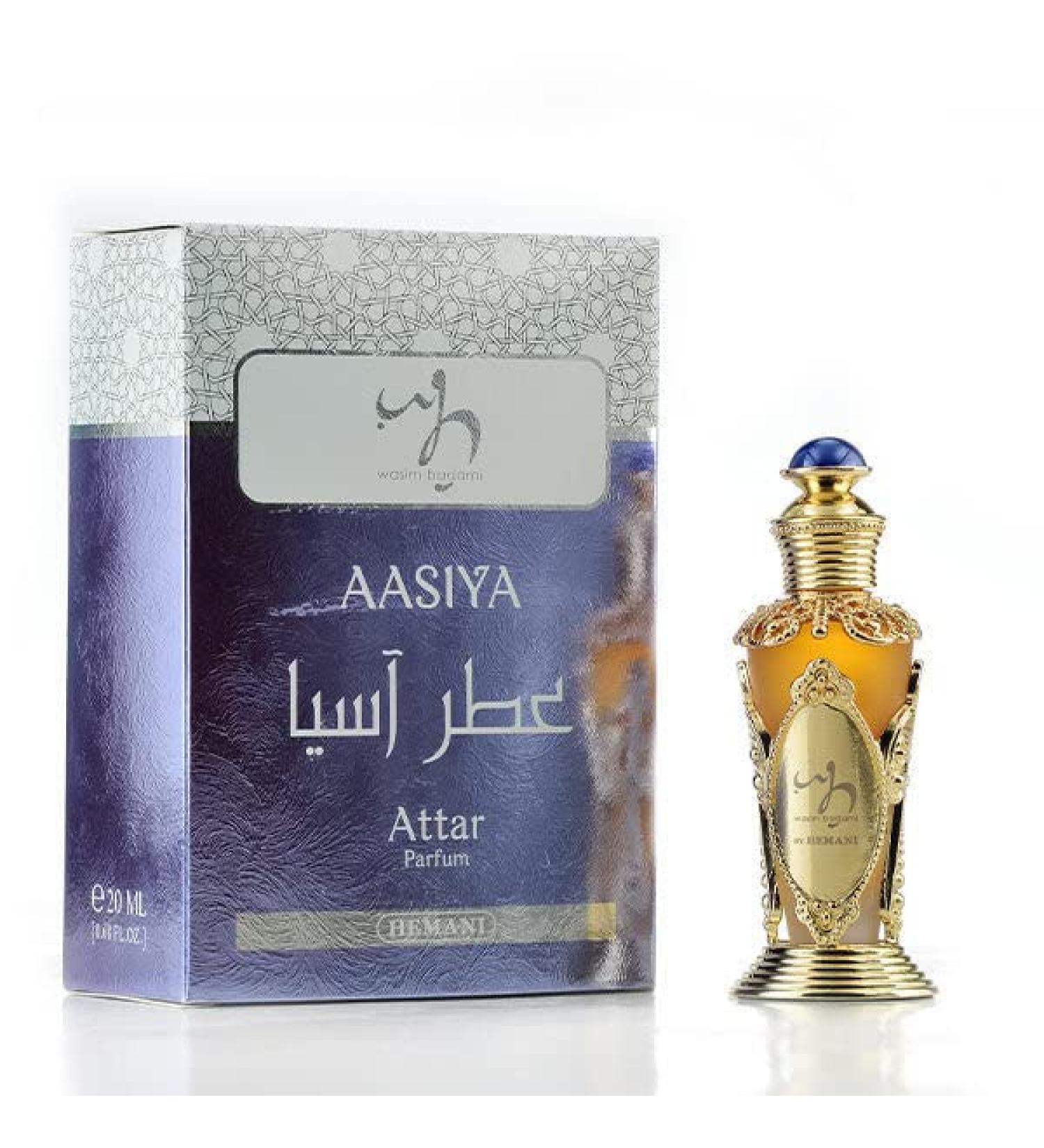 Attar Aasiya long lasting Addictive Personal Perfume Oil Fragrance - A Seductive Signature Aroma Oil Fragrance 20mL (0.7 fl oz) 100% Halal Traditional Attar Style I Halal I Great For Gifts - Buy Online on GoSupps.com