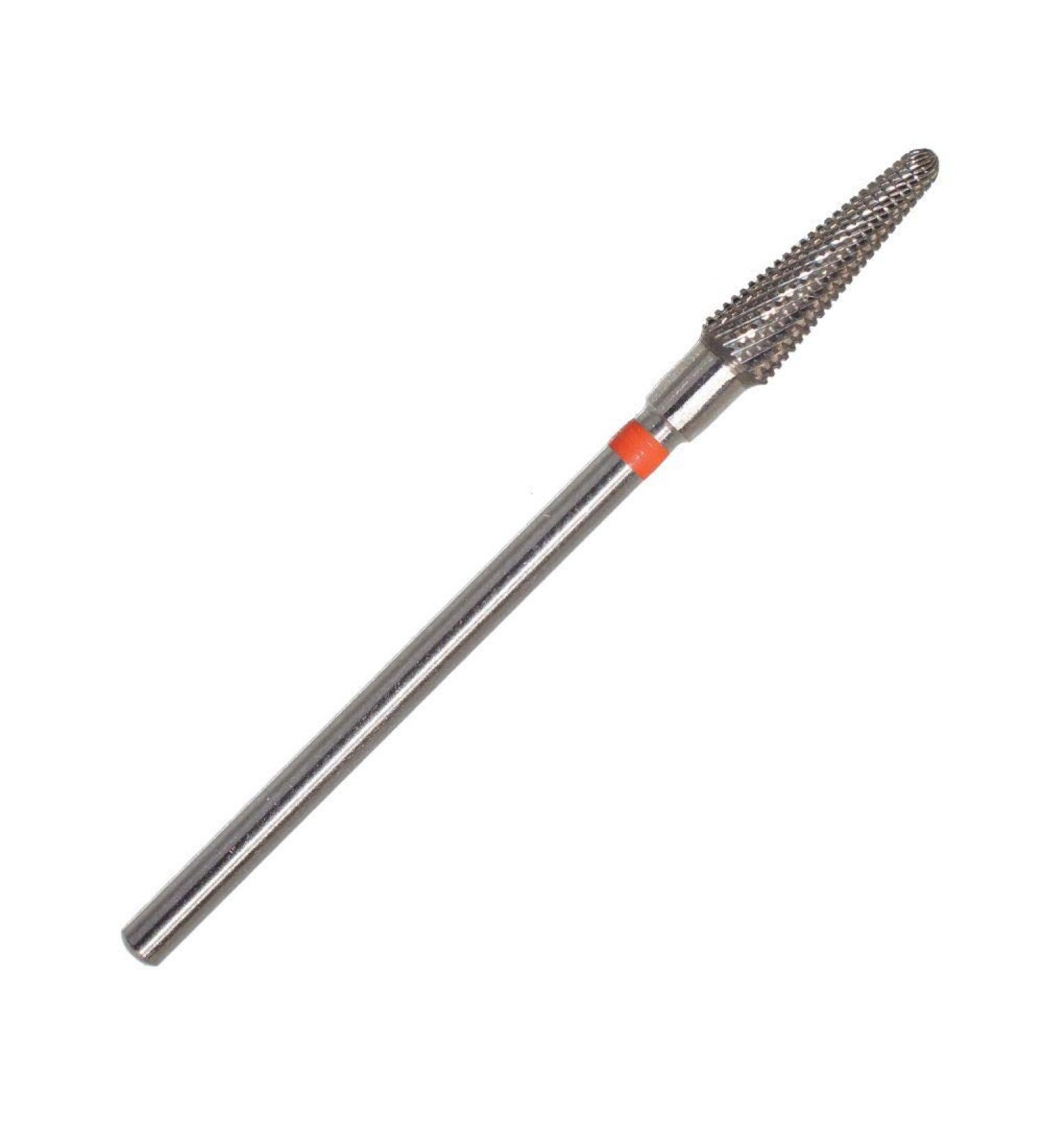 KMIZ Professional Hard Metal Milling Cutter Round Cone - Fine Red Ring for Gel & Acrylic Nail Drill - 500.104.200.134.040 - Ideal for Manicure & Pedicure - Buy Online on GoSupps.com