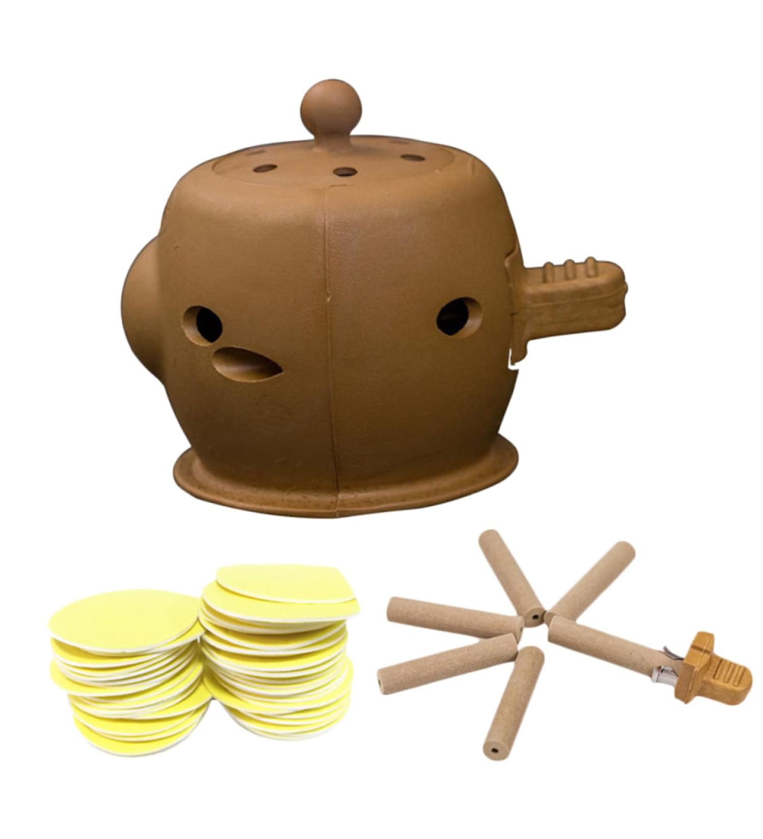 Lurrose Vascular Tools Set - Moxa Heating Cushion & Accessories for Moxibustion | Portable Moxa Burner & Stick Kit - Buy Online on GoSupps.com