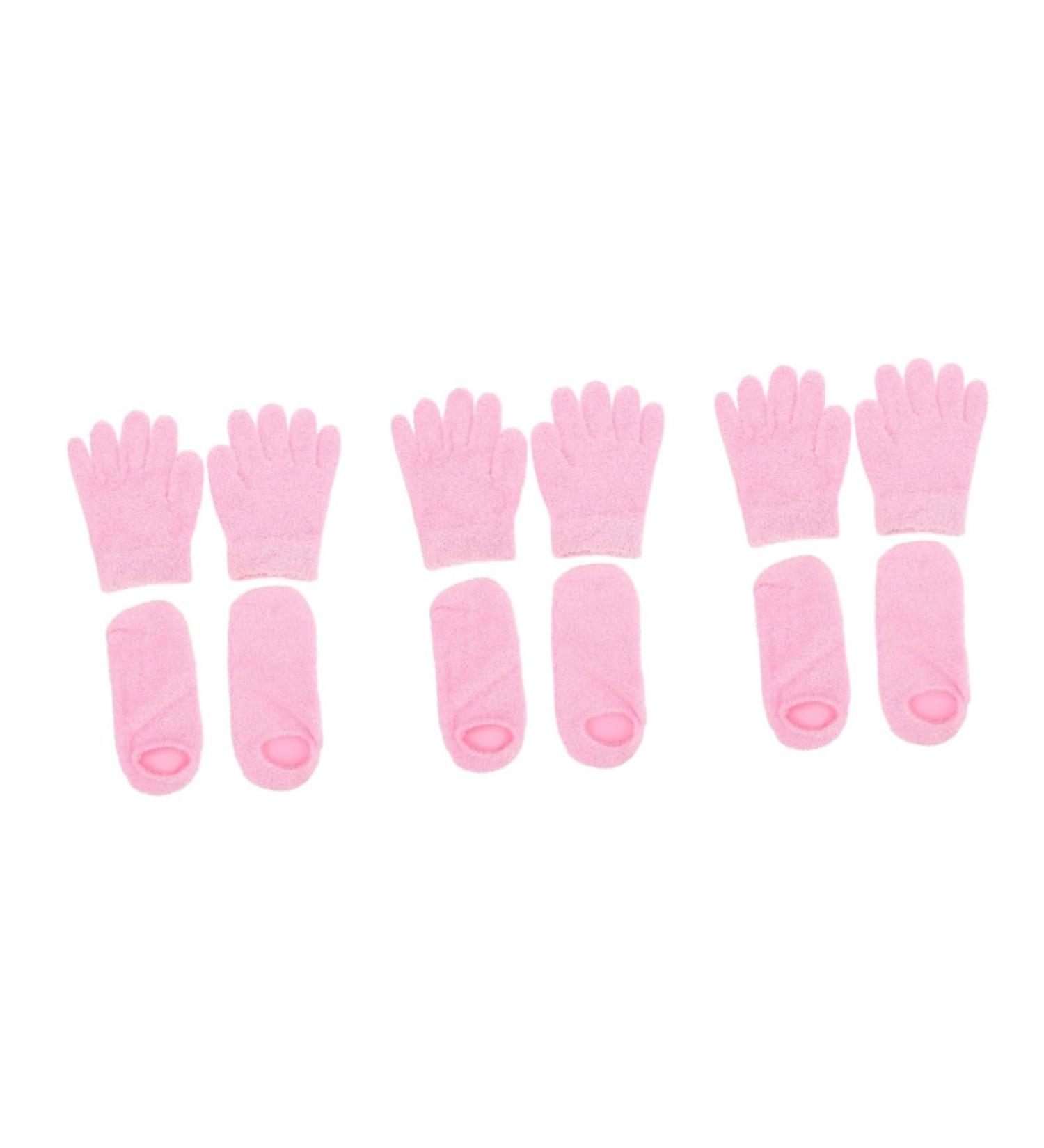 FOMIYES 6 Pairs Gel Care Kit Gel Gloves for Spa Moisturizing Spa Socks Lotion Gloves Lotion Socks Essential Oil Gloves Beauty Hydrating Kit Dry Feet Socks Man Hand Accessories Yarn - Buy Online on GoSupps.com