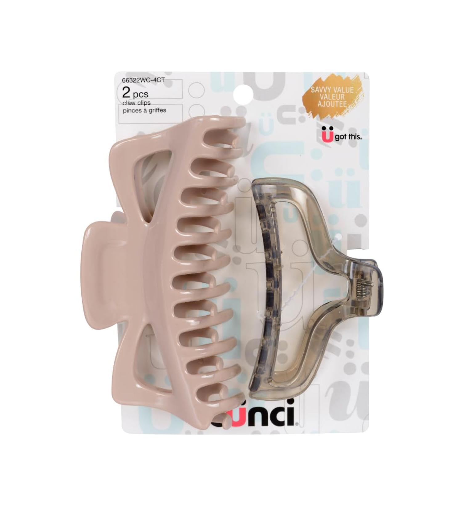 SCUNCI SAVVY VALUE 2PK LG MIXED CLAW CLIP - Buy Online on GoSupps.com