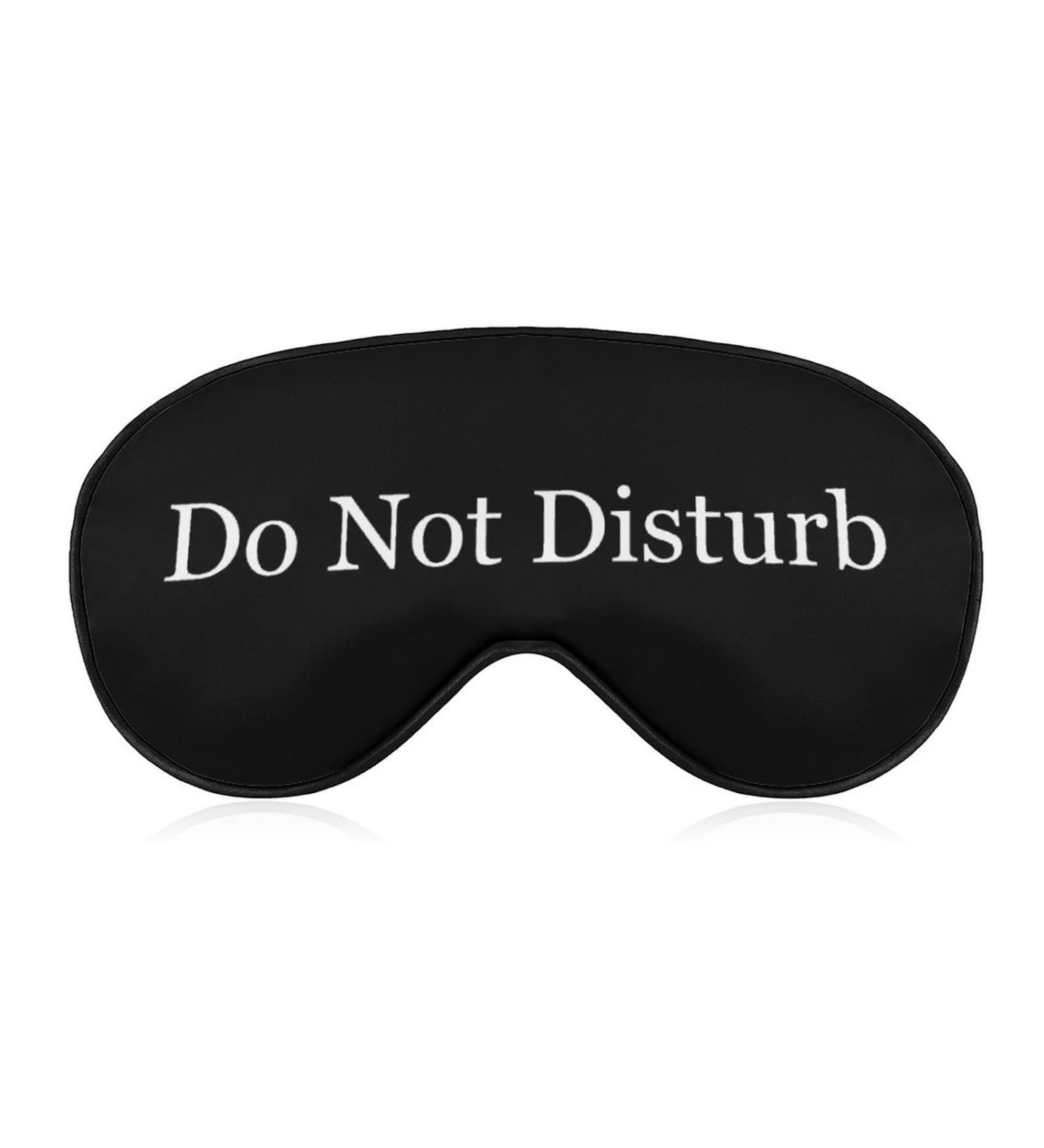Funny Do Not Disturb Sleeping Mask - Soft Comfortable Eye Mask with Adjustable Head Strap for Light Blocking | Perfect for Travel | Unisex Design for Boys Girls Men & Women - Buy Online on GoSupps.com
