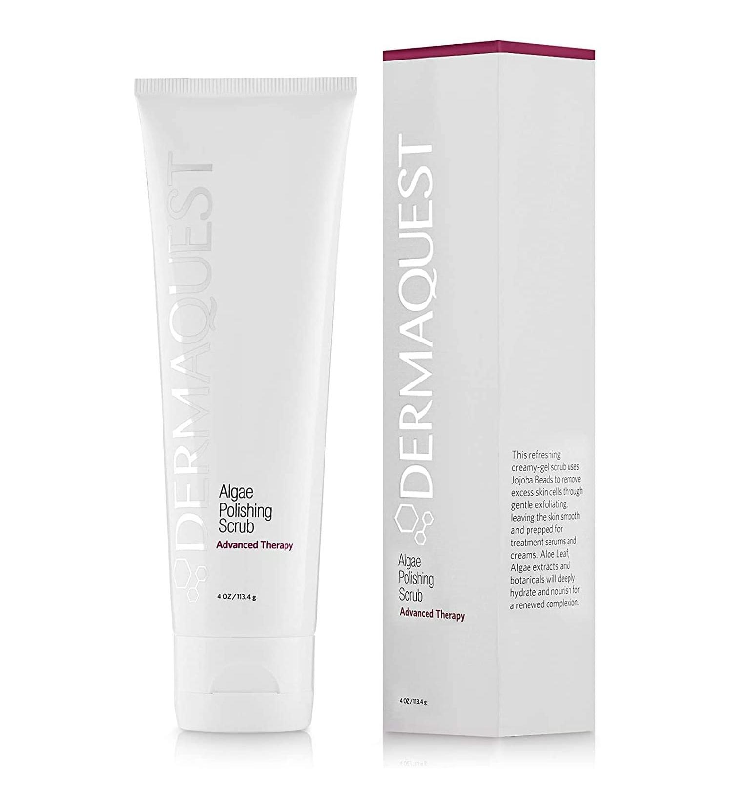 DermaQuest Advanced Therapy Algae Polishing Scrub 118 ml - Exfoliating Facial Scrub for Smooth Skin | Shop Internationally - Buy Online on GoSupps.com