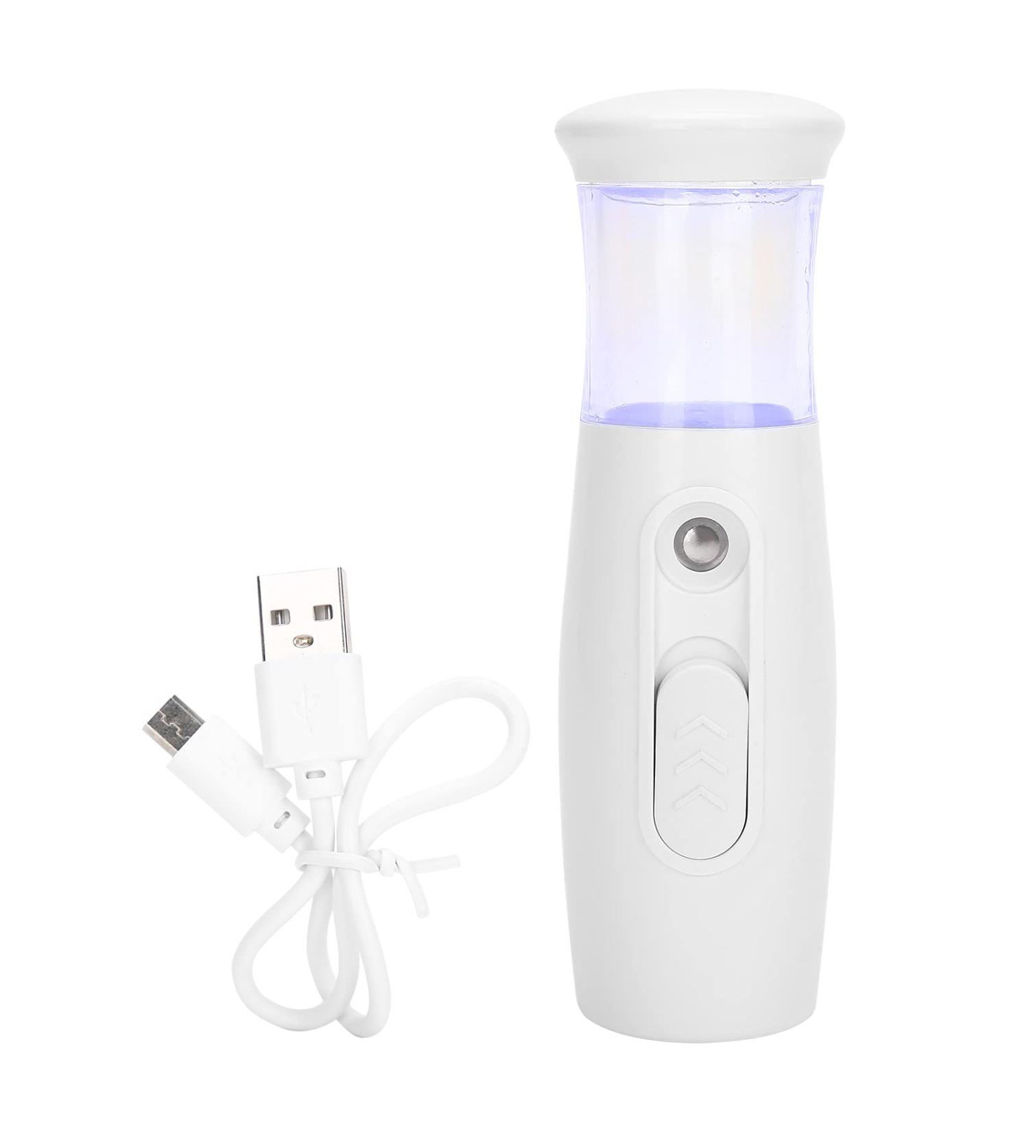 Nano Mist Sprayer White 30ml/10Z Mini Nano Mister for Travel Outdoor Face Cool Mist Steamer for Eyelash Extensions Skin Care Make Up Facial Mister for Normal Oily Dry Mixed Sensitive Skin - Buy Online on GoSupps.com