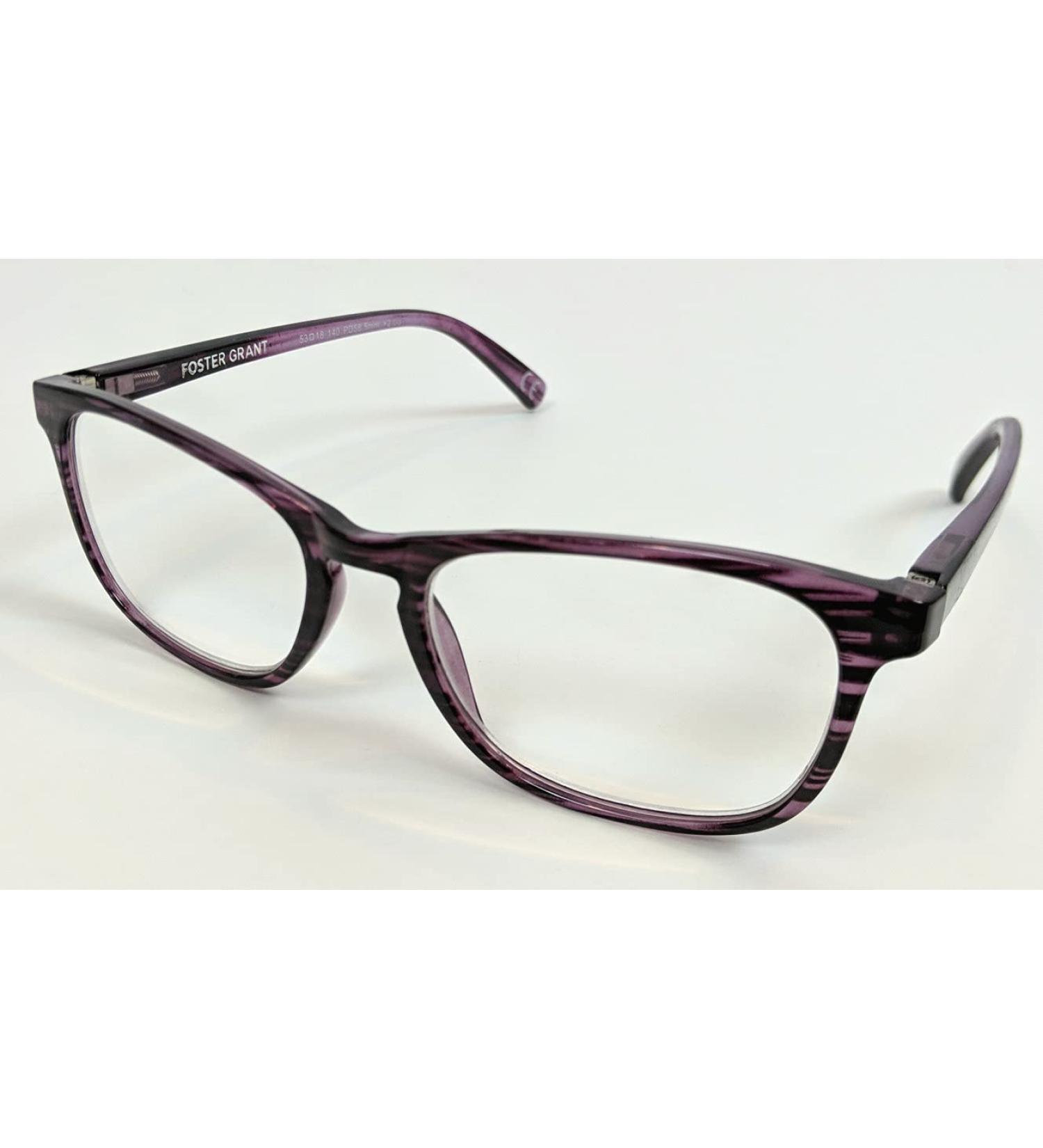 Shop Magnivision Foster Grant Elana Purple-Patterned Reading Glasses +1.50 | Stylish Women's Eyewear - Buy Online on GoSupps.com