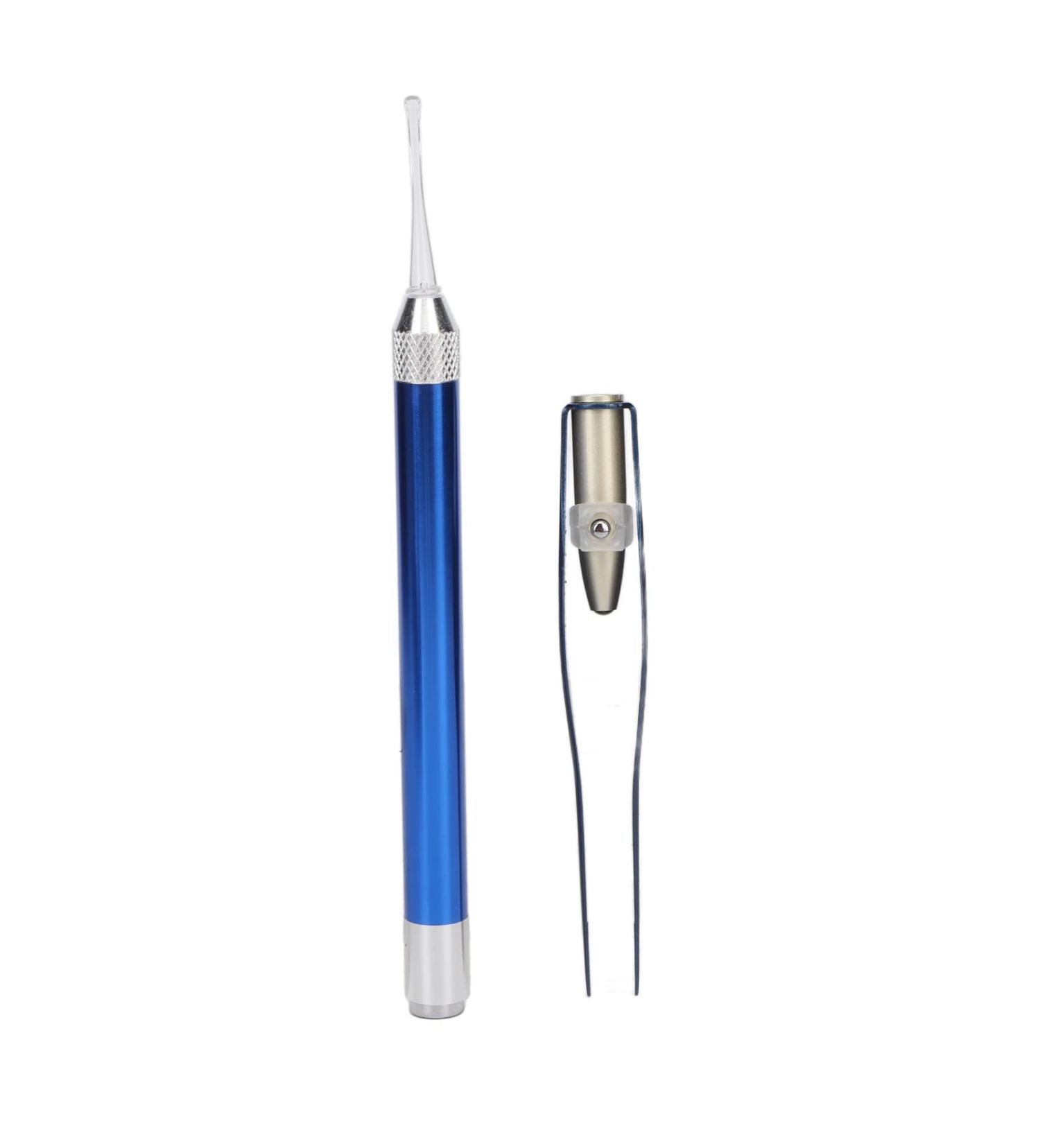 Stainless Steel LED Earwax Removal Kit with Rounded Head - Safe & Easy Ear Cleaning Tool for Travel - Buy Online on GoSupps.com