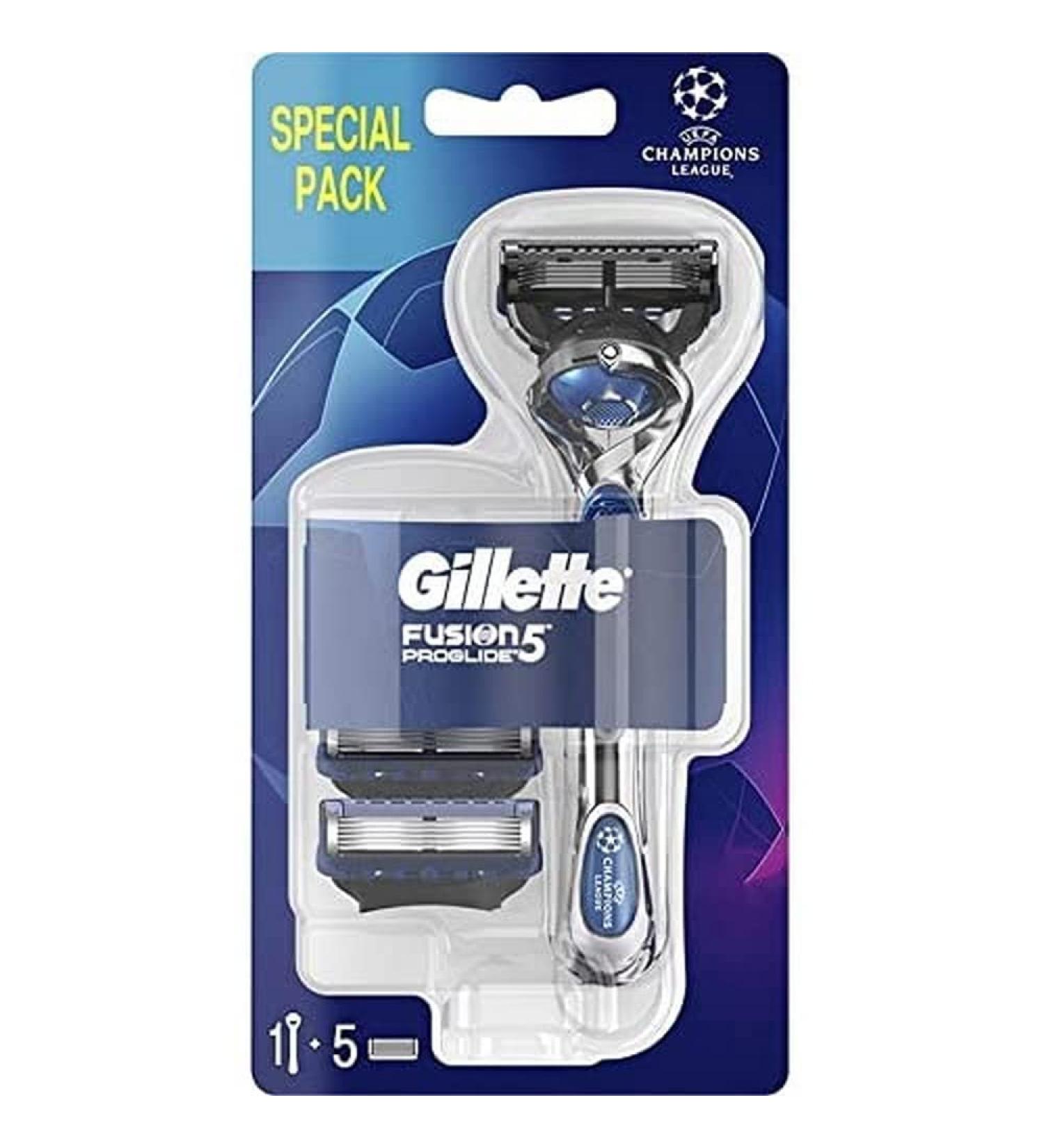 Gillette Fusion 5 ProGlide razor for men with trimmer blade for precision and glide coating razor + 5 razor blades