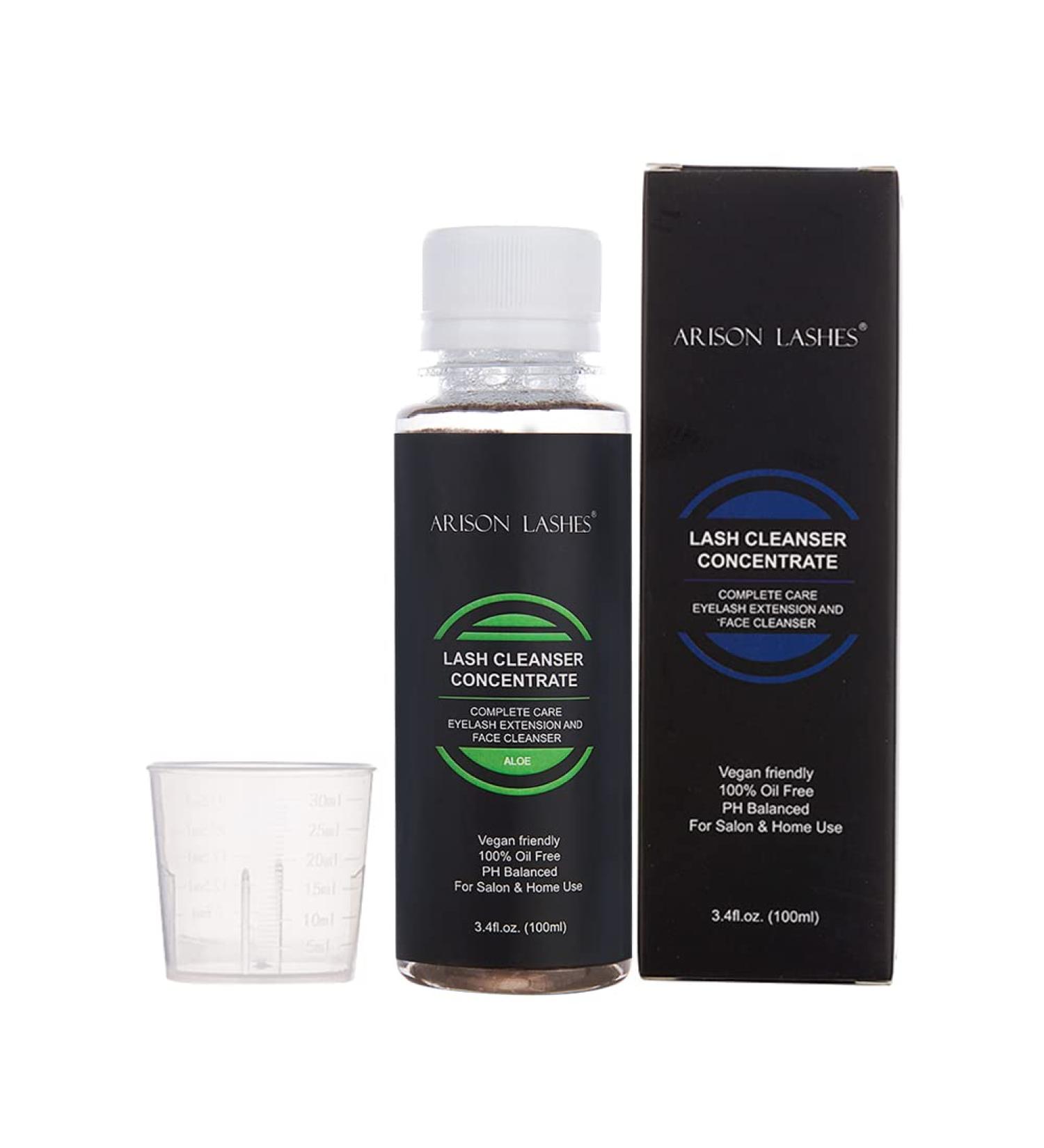 Professional Lash Extensions Shampoo 100ml - Natural Foaming Cleanser, Paraben & Sulfate Free, Aloe Infused - DIY Eyelash Cleanser Concentrate for Salon and Home Care - Buy Online on GoSupps.com