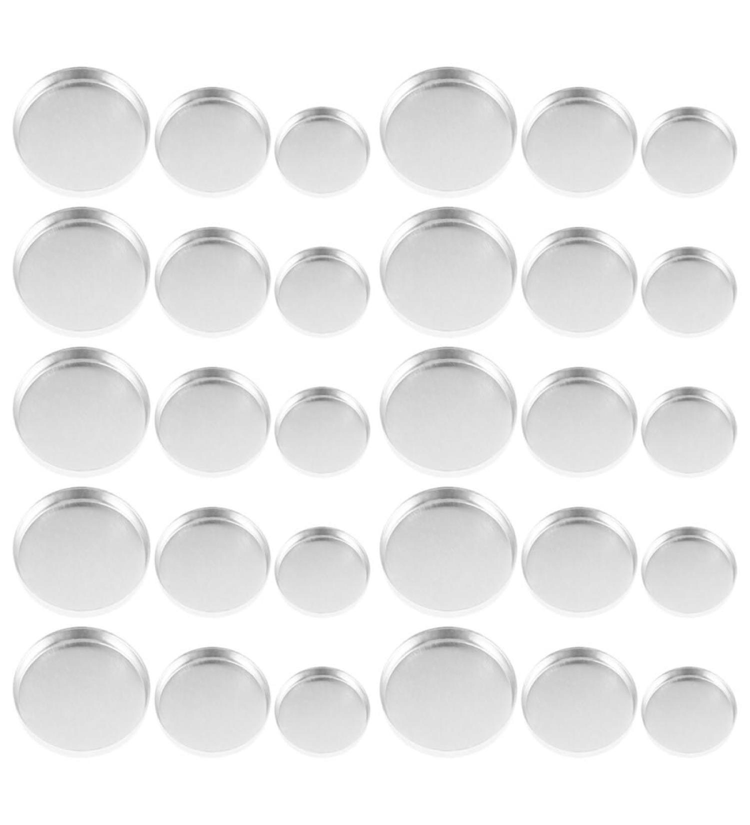 Toyvian Godets de Fards Paupi res Ronds Vides 30 Pcs en Aluminium pour Palettes DIY Maquillage Voyage Accessoires - Buy Online on GoSupps.com