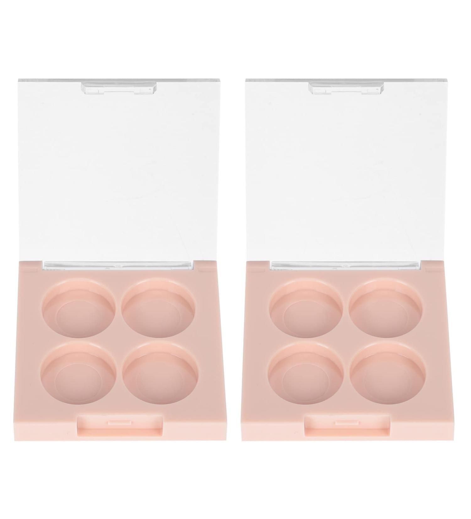 Minkissy 2PCs Empty Eyeshadow Compact - 4 Grids Makeup Storage for Fall - International Shipping Available - Buy Online on GoSupps.com