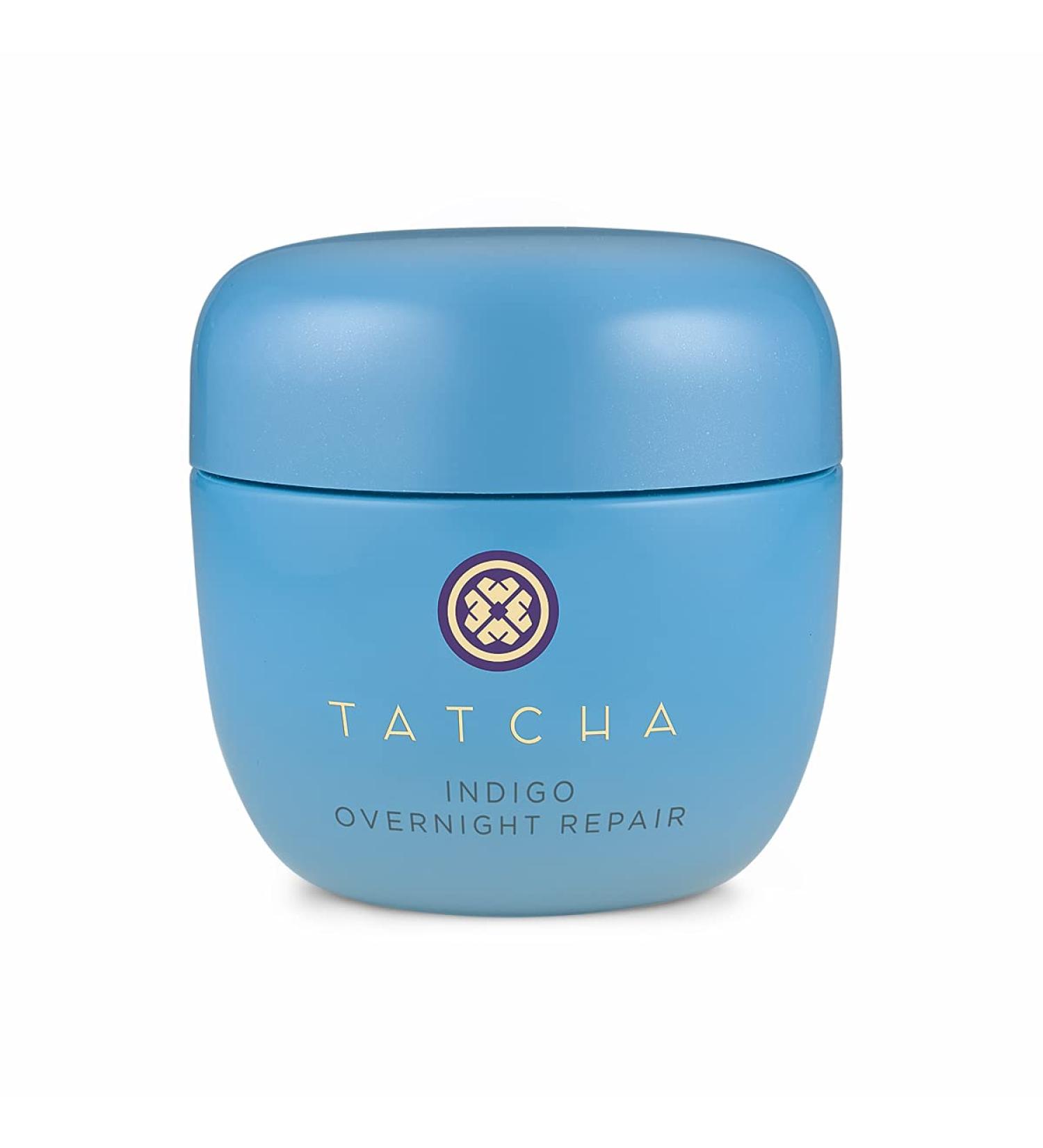 Tatcha Indigo Overnight Repair Serum in Cream Treatment 50ml | Fragrance-Free 1.7 oz - Buy Online on GoSupps.com