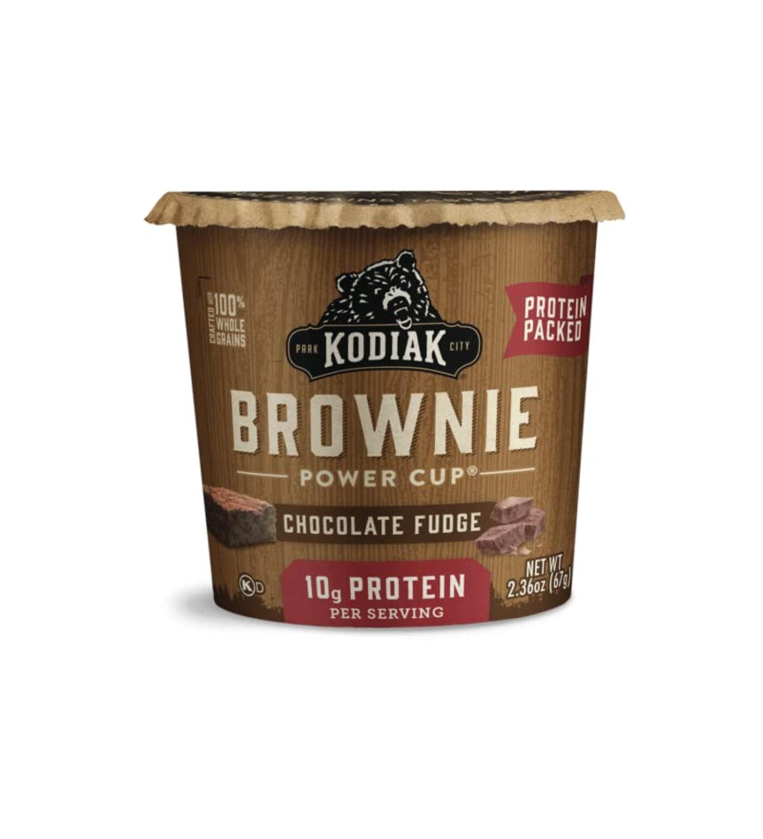 Kodiak Cakes Brownie Power Cup - Chocolate Fudge High Protein Brownie 2.36 oz (Pack of 12) - Buy Online on GoSupps.com