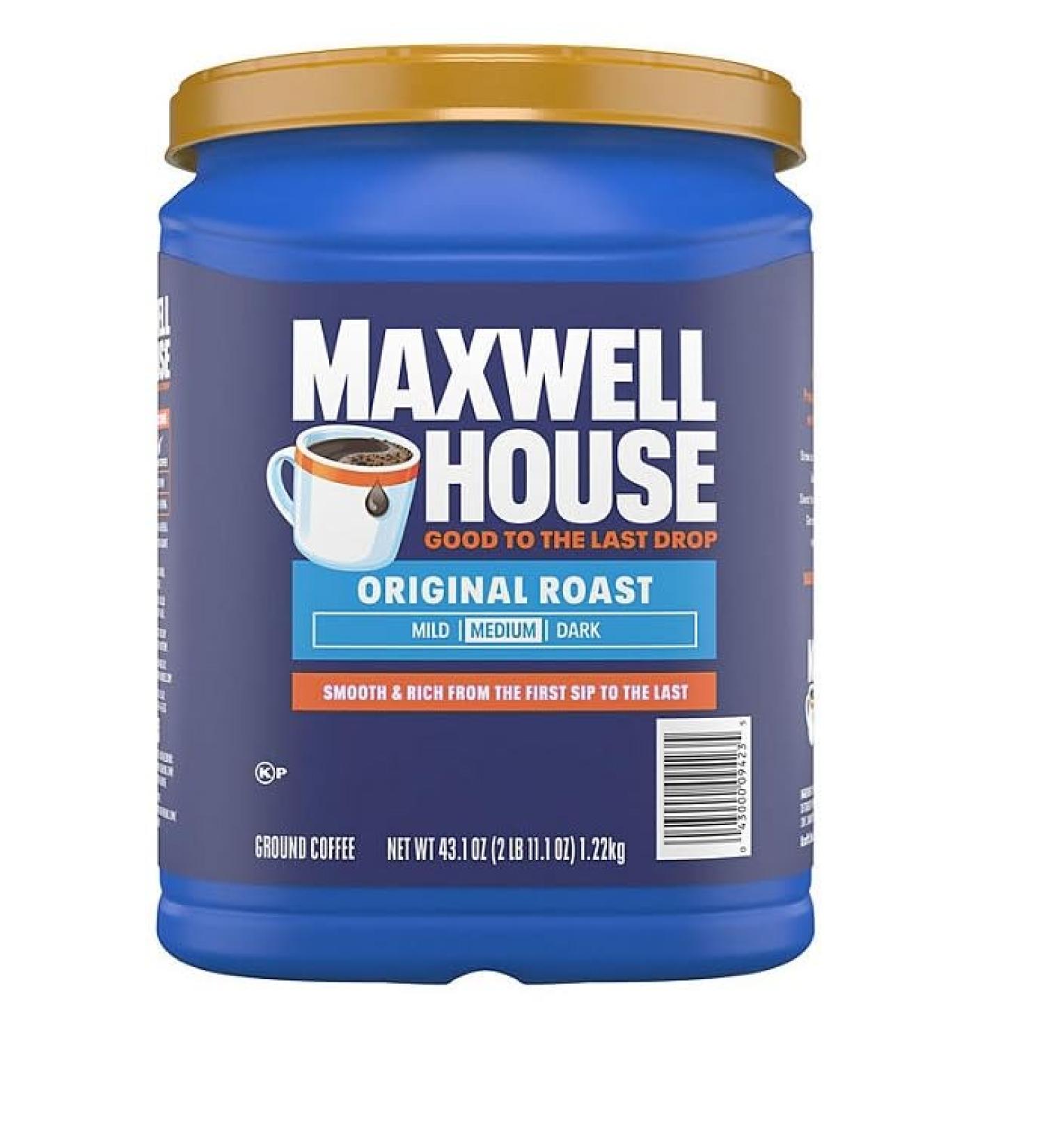 Maxwell House Original Roast Medium Ground Coffee 43.1 oz. 1.22kg