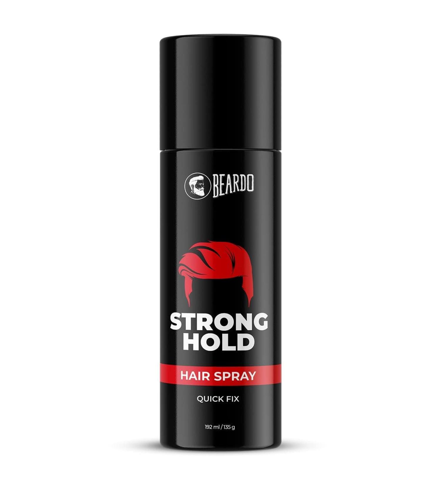 Strong Hold Hair Spray 135 ml | Hair Spray for Men | Hair Styling Spray | Hair Setting Spray | Hair Fixing Spray | Strong Hold | Shine White - Buy Online on GoSupps.com