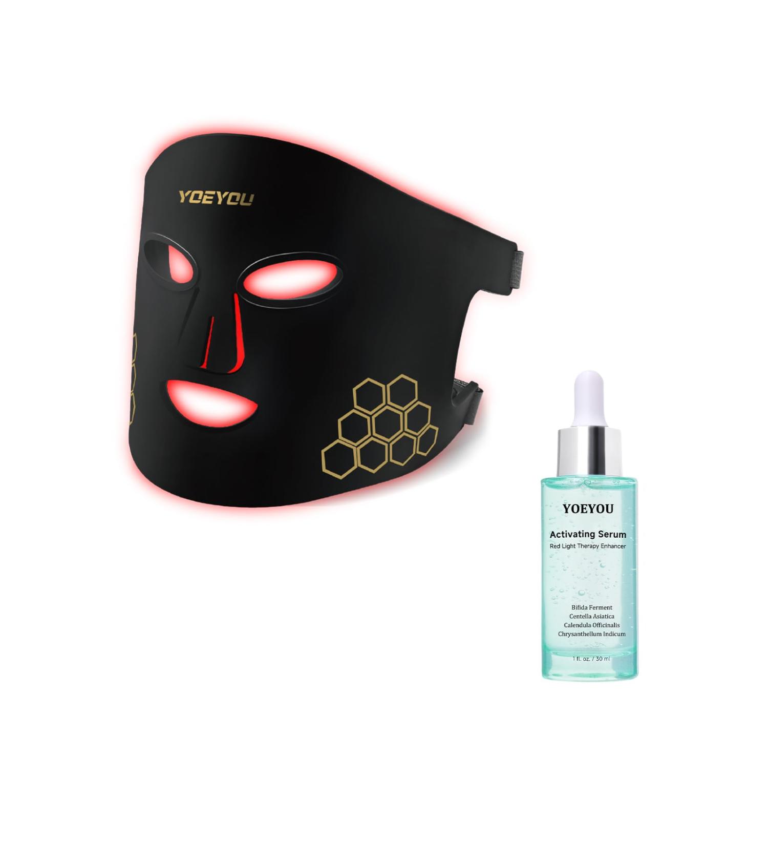 YOEYOU Red Light Face Mask and Activating Serum - Buy Online on GoSupps.com