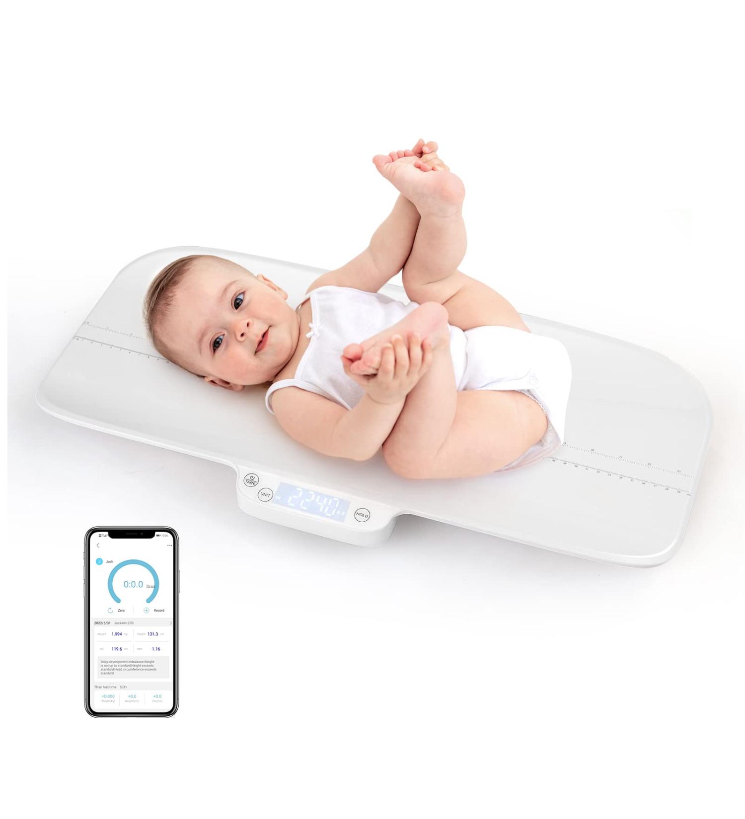 Buy Costway Digital Baby Scale - Bluetooth Multifunctional Scale for Kids & Pets 30kg Capacity Weight & Height Measurement Tara & Holding Function - Buy Online on GoSupps.com