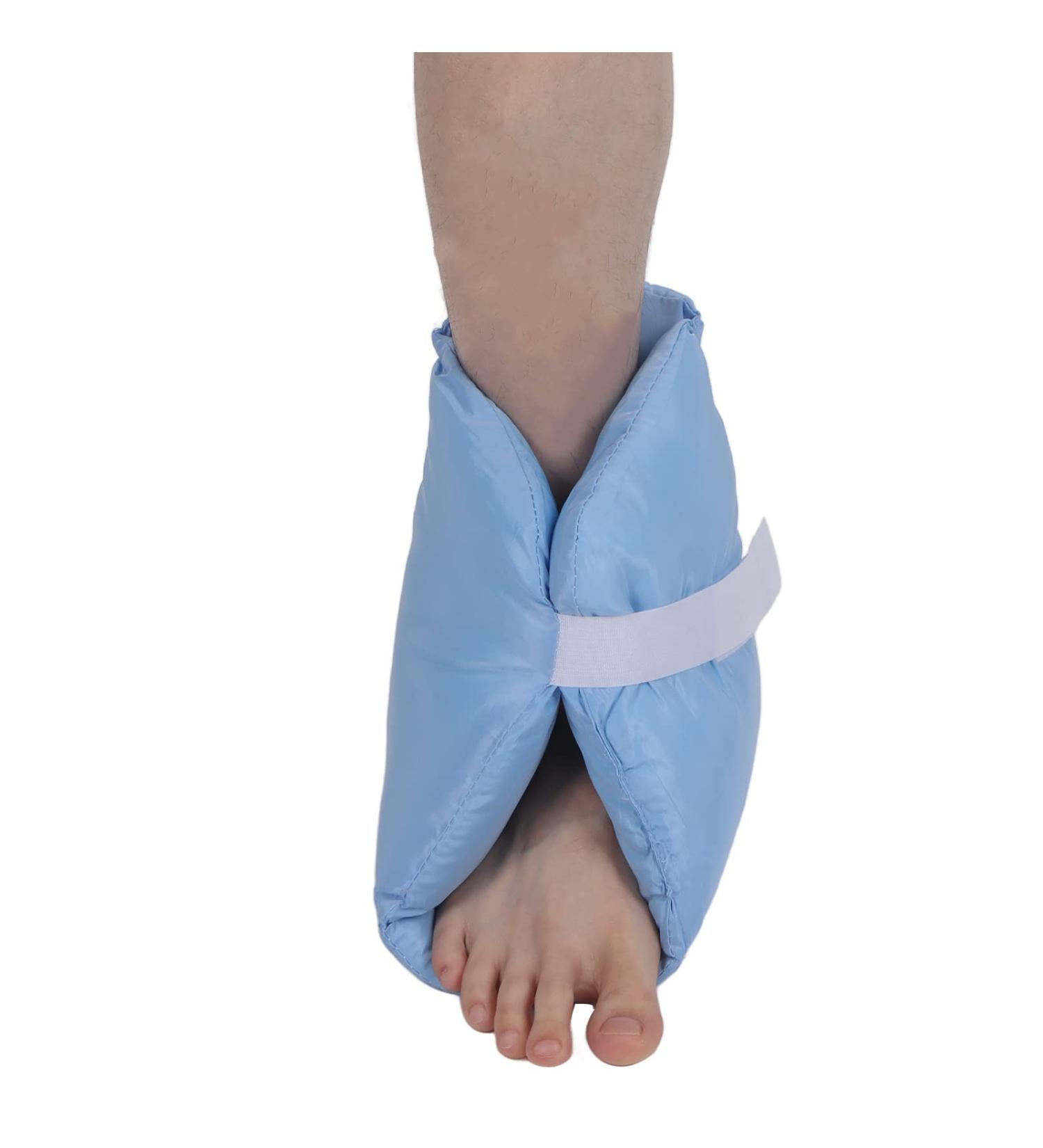 2-Piece Heel Protection Cushion Soft Universal Foot Cushion in Blue Pearl Cotton for Pressure Relief | Ideal for Weight Loss Patients - Buy Online on GoSupps.com
