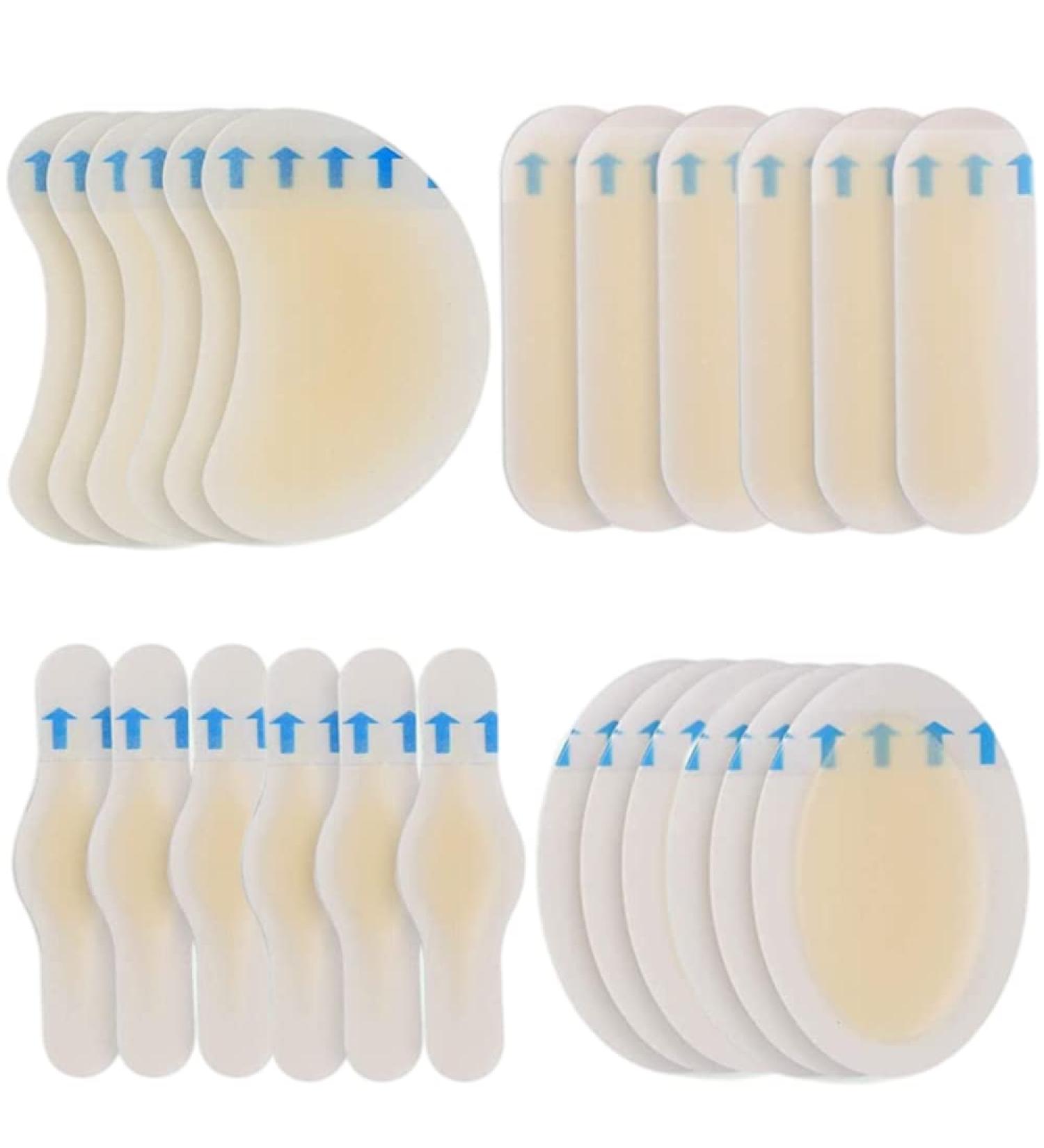 24 Pcs Blister Gel Guard Invisible Blister Plasters Bandages Waterproof Blister Protector Feet Blister Cushion Plaster for Fingers Toes Forefoot Heel Protector and Guard Skin (4 * 6P) 4*6P - Buy Online on GoSupps.com