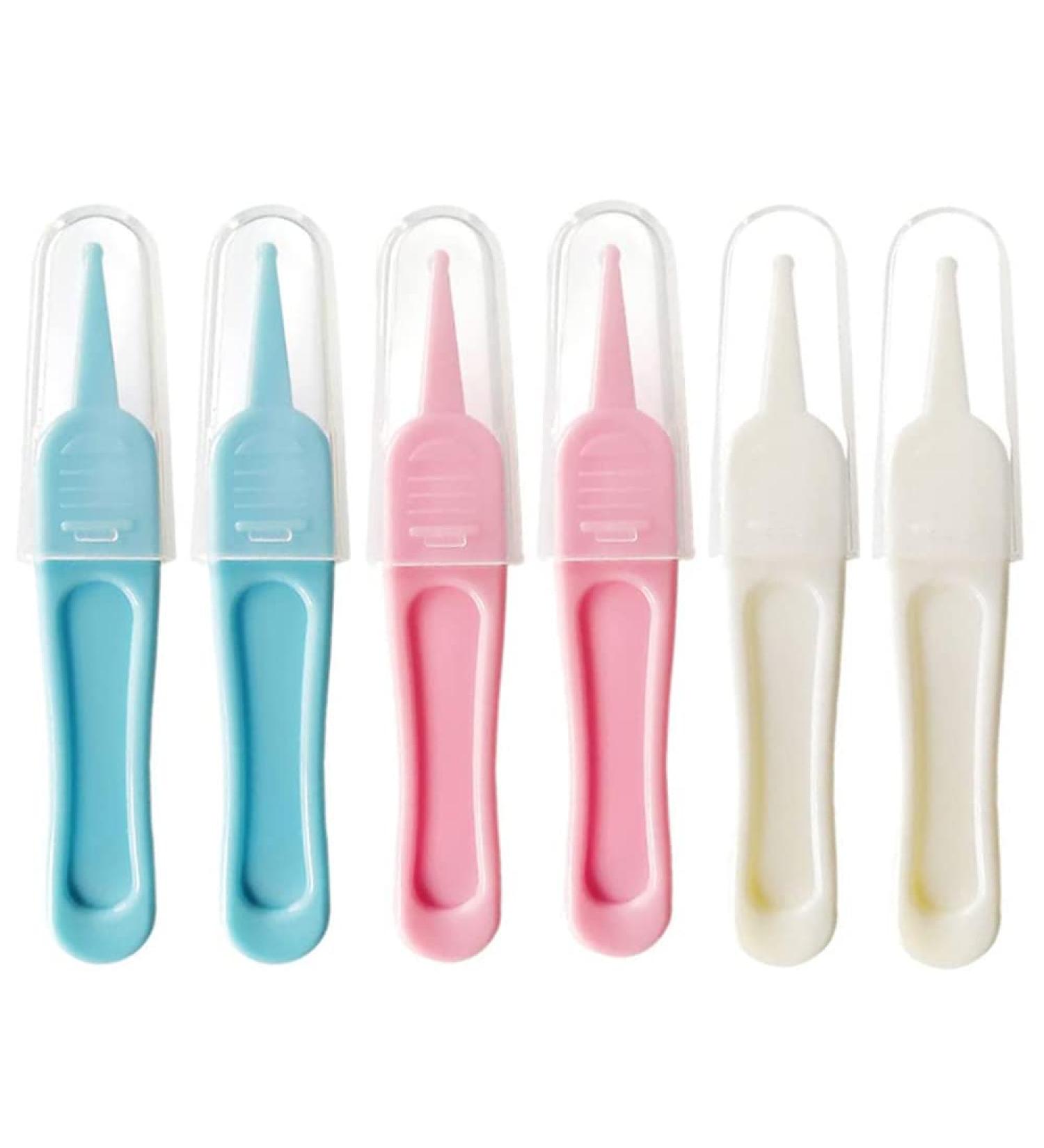 6 Pcs Baby Safety Nasal Tweezers for Ear and Nose Cleaning - Newborn Babies Ear Nose Clean Tool - Buy Online on GoSupps.com