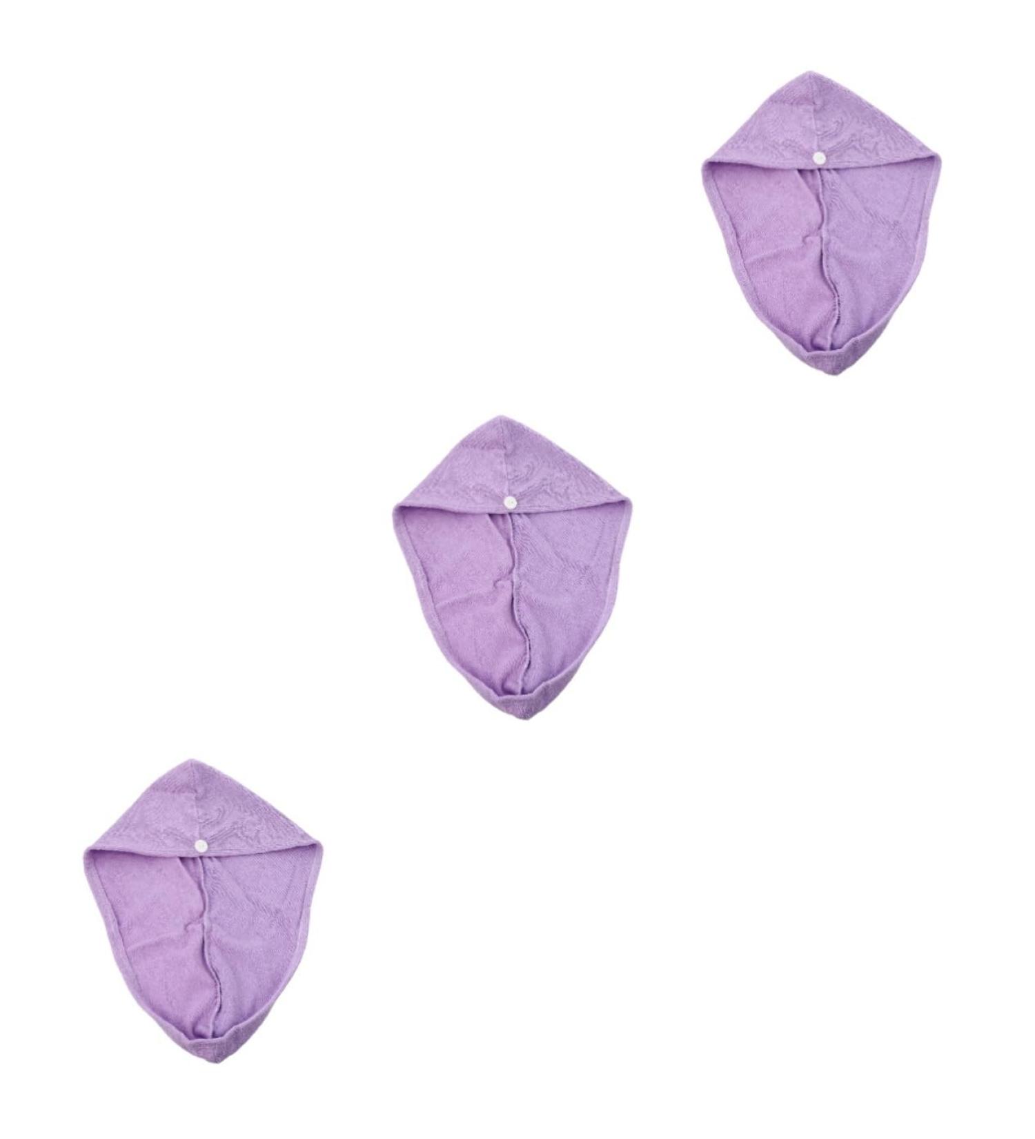 FRCOLOR 3pcs Quick Drying Hair Turban - Thicken Bathing Caps for Effortless Hair Drying & Shower Use - Buy Online on GoSupps.com