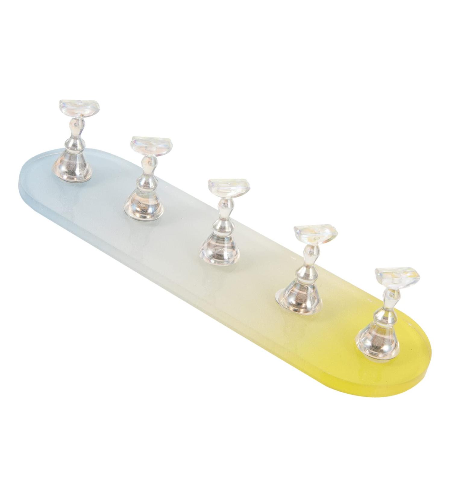 SOESFOUFU 1 Set Nail Practice Holder Beauty Nail Display Decorative Nail Racks Convenient Nail Stands Practice Nail Stands Nail Art Convenient Nail Racks Creative Nail Holders 12.8x3.7cm As Shown - Buy Online on GoSupps.com