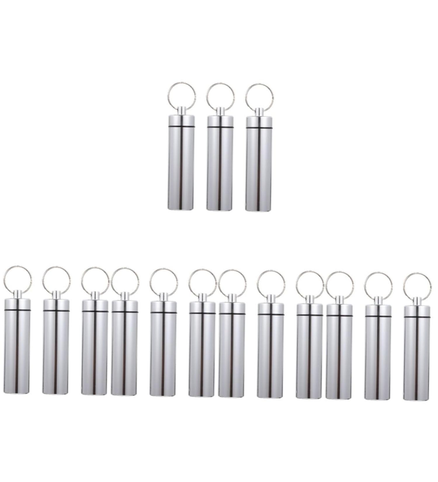 Hemoton 15-Piece Toothpick Holder & Keychain - Lockable Aluminum Storage for Dental Gear & Camping Accessories - Buy Online on GoSupps.com