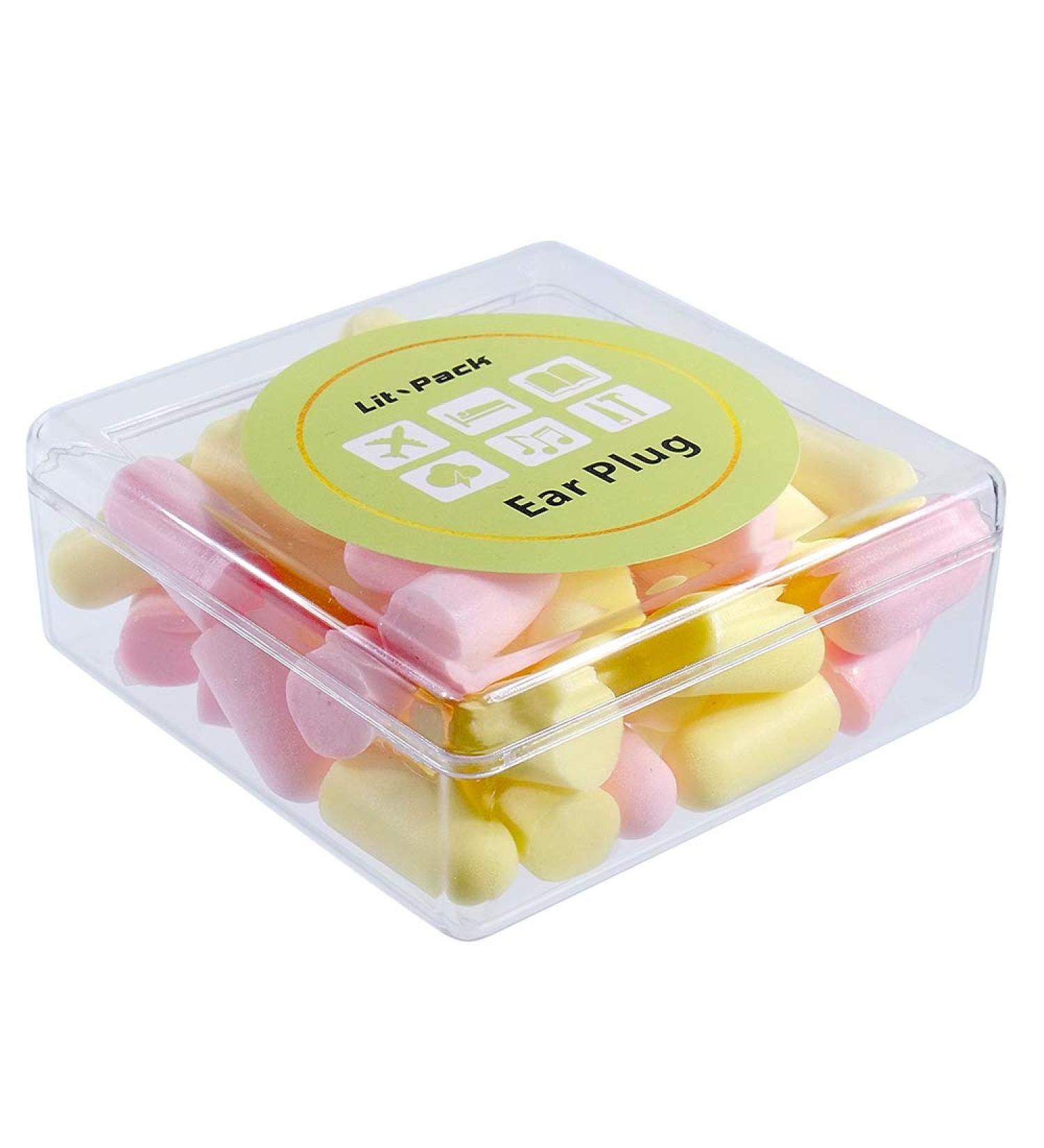 24 Pairs Ear Plugs for Sleeping & Noise Reduction - Comfortable Contour Design in Pink & Yellow | Ideal for Travel Concerts & Studying - Buy Online on GoSupps.com