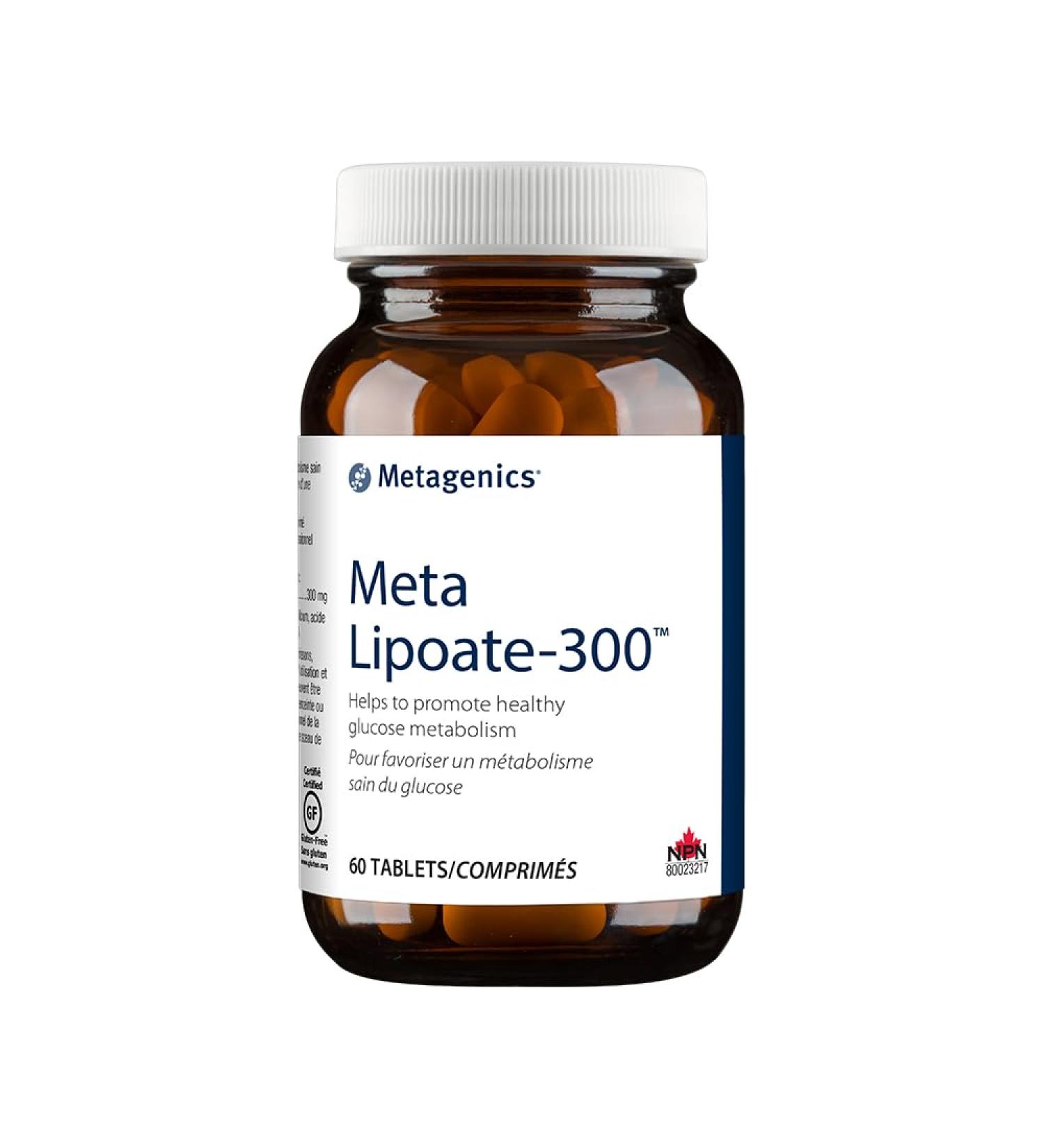 Metagenics - Meta Lipoate 300 - Metabolism Support with DL-alpha-Lipoic Acid - 60 Tablets