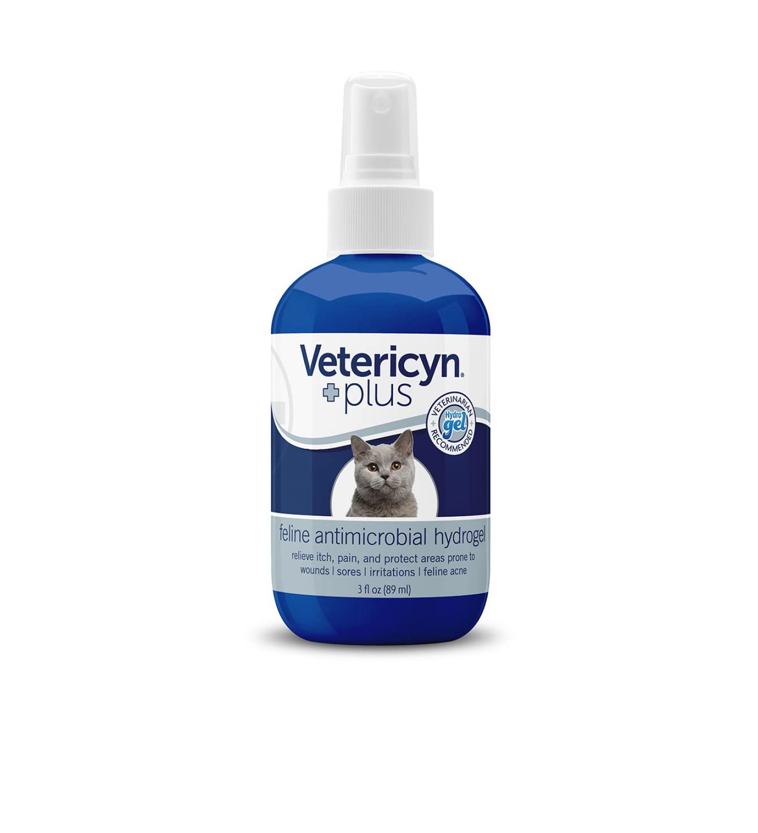 Vetericyn Plus Feline Antimicrobial Hydrogel. Promotes Healing for Wounds  Post-Surgery Sutures  Rashes and Irritation. Alleviate Dry or Itchy Skin. Safe for Cats of All Ages. (3 oz / 88 mL) - Buy Online on GoSupps.com