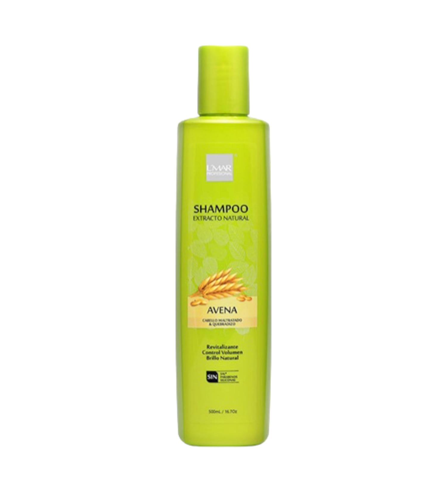 L'mar Natural Oatmeal Extract Shampoo for Battered & Brittle Hair | 33.8Oz (1000ml) - Best Repairing Shampoo for Damaged Hair - International Shipping Available - Buy Online on GoSupps.com