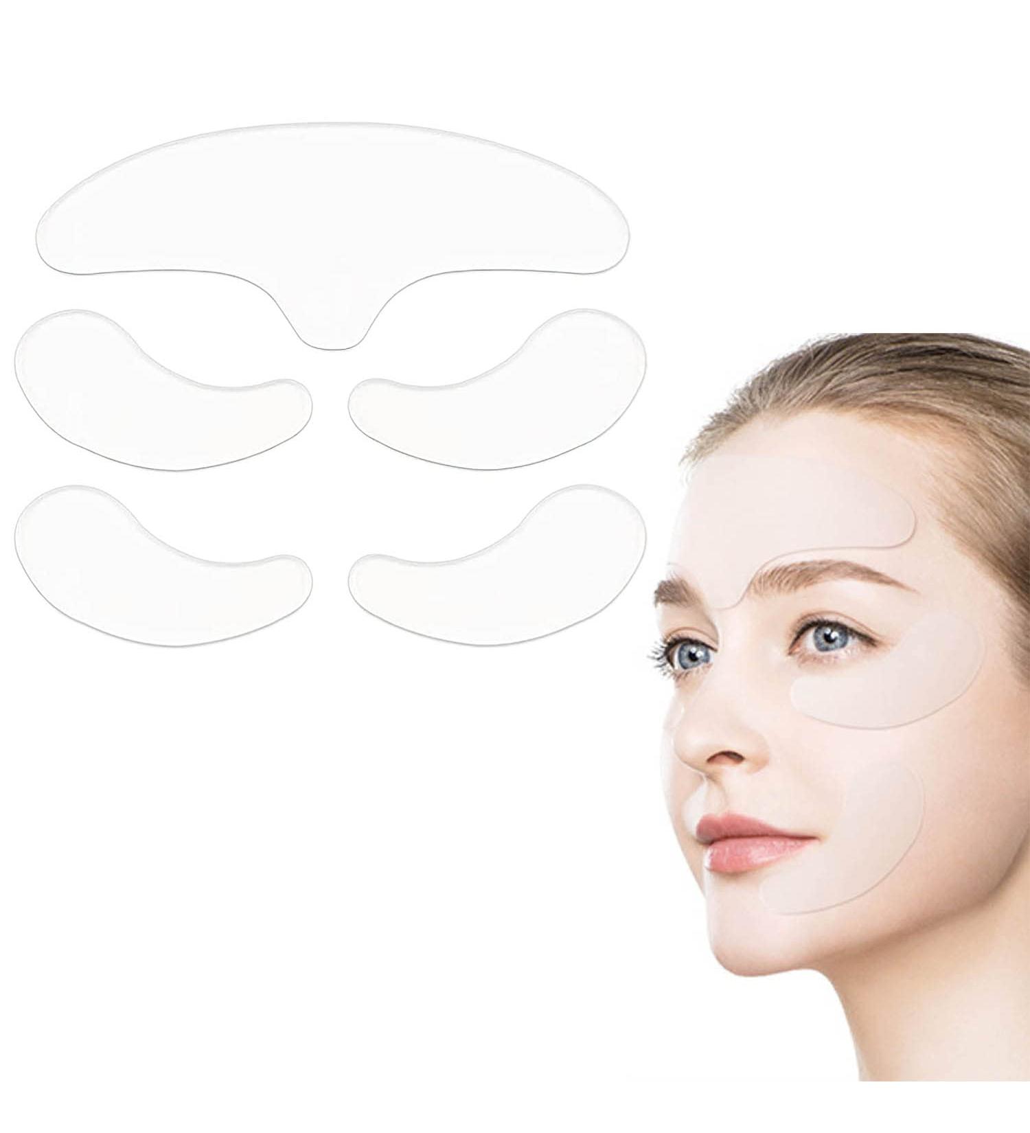 Phcomrich Anti-Folded Plaster Set - Reusable 100% Medical Silicone Face Pads for Wrinkles & Fine Lines - Unisex 5 Pads - Buy Online on GoSupps.com