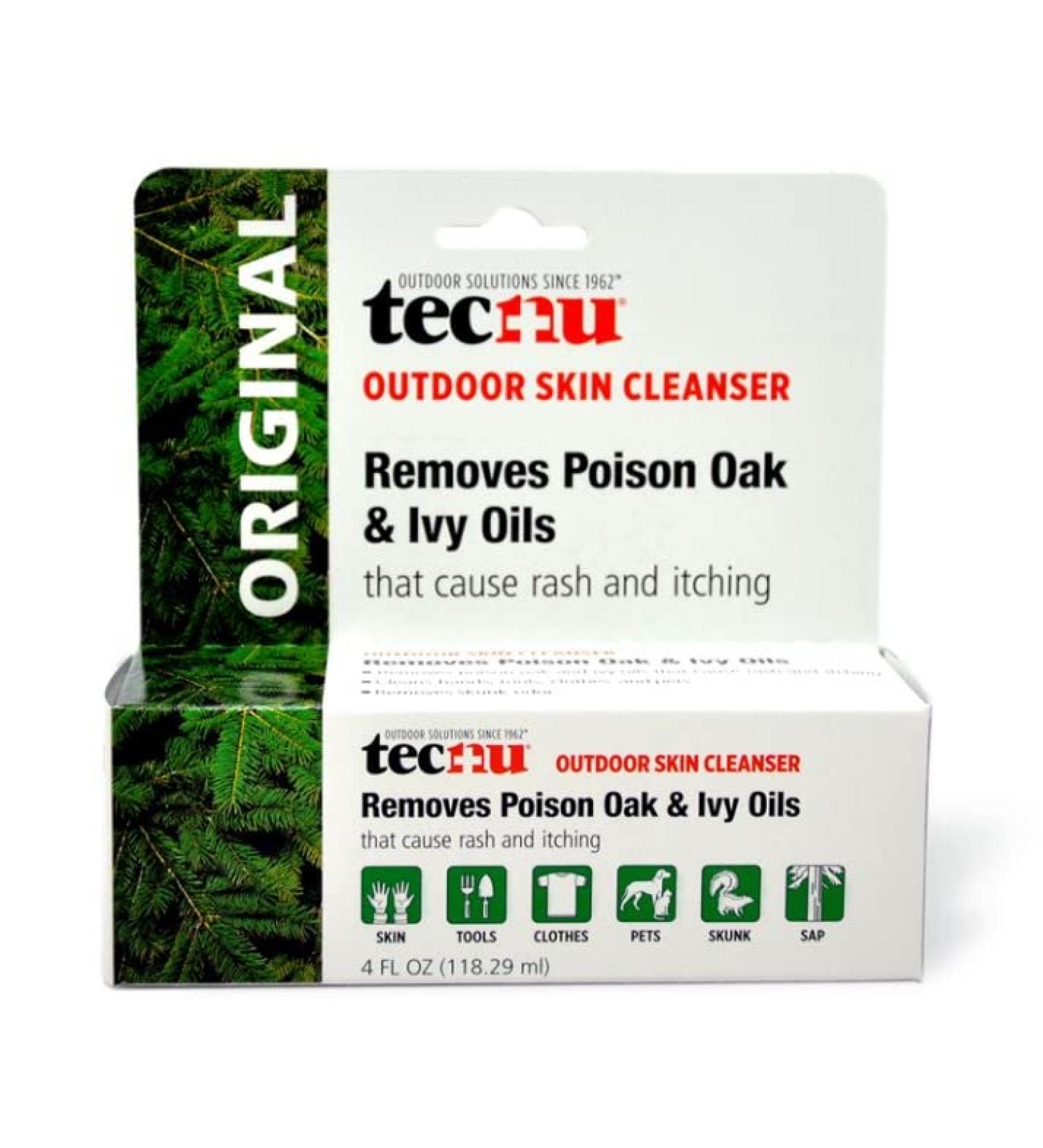 POISON IVY CLEANER TECNU Oak-N-Ivy 4oz Bottle - Fast Relief for Skin Irritation - Buy Online on GoSupps.com