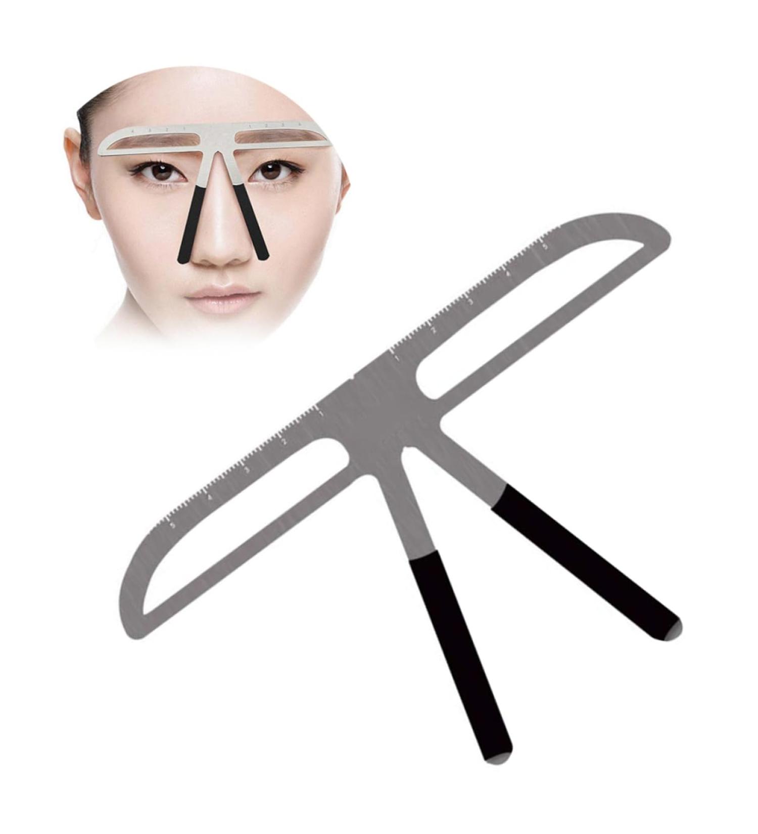 Housoutil Eyebrow Stencil Kit Eyebrow Ruler Eyebrow Measure Ruler Brow Stencils Balance Ruler Eyebrow Shape medium As Shown - Buy Online on GoSupps.com
