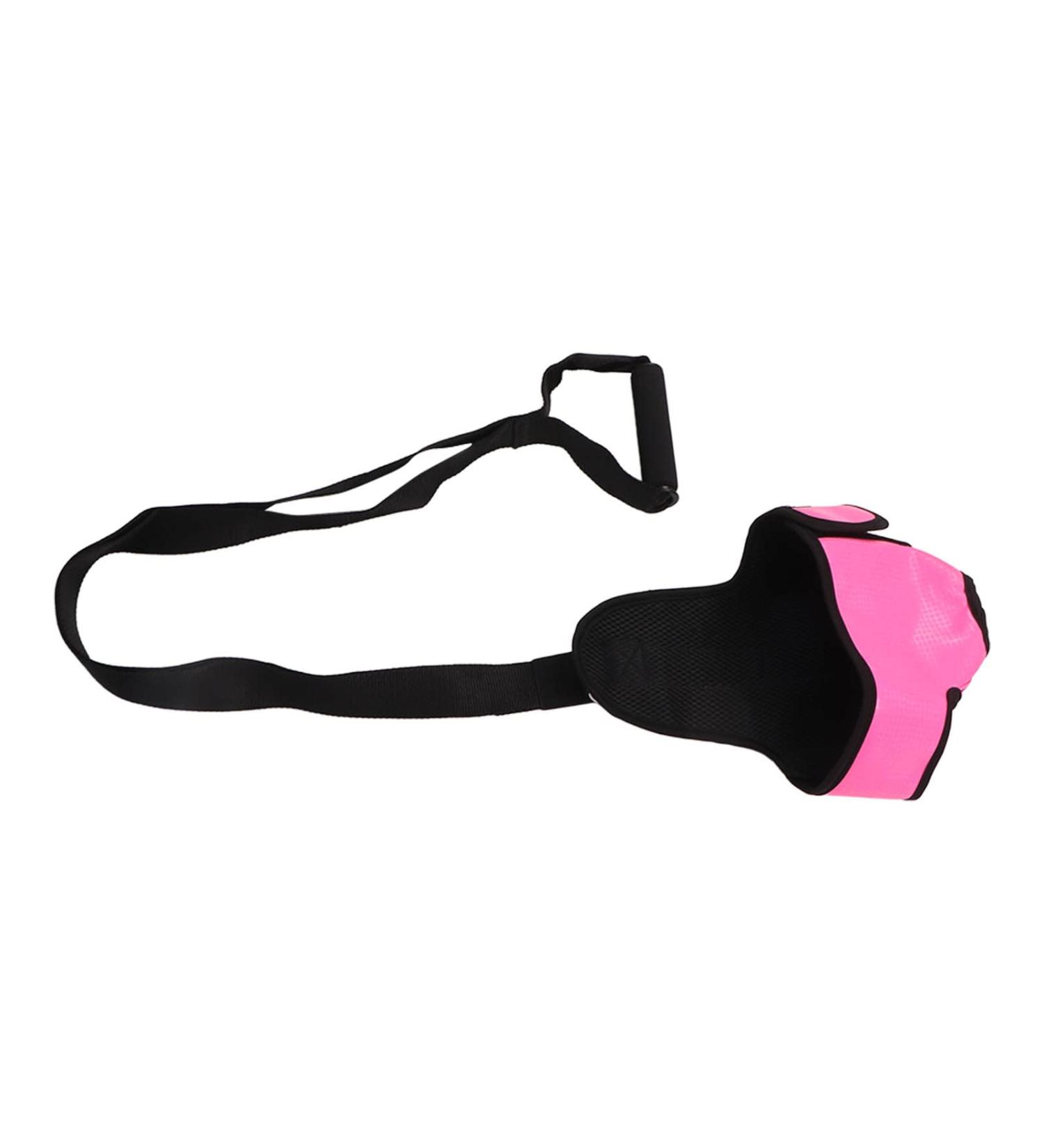 Foot Stretcher for Plantar Fasciitis | Elastic Breathable Pink Hamstring Stretching Strap for Achilles Tendon - International Shipping - Buy Online on GoSupps.com