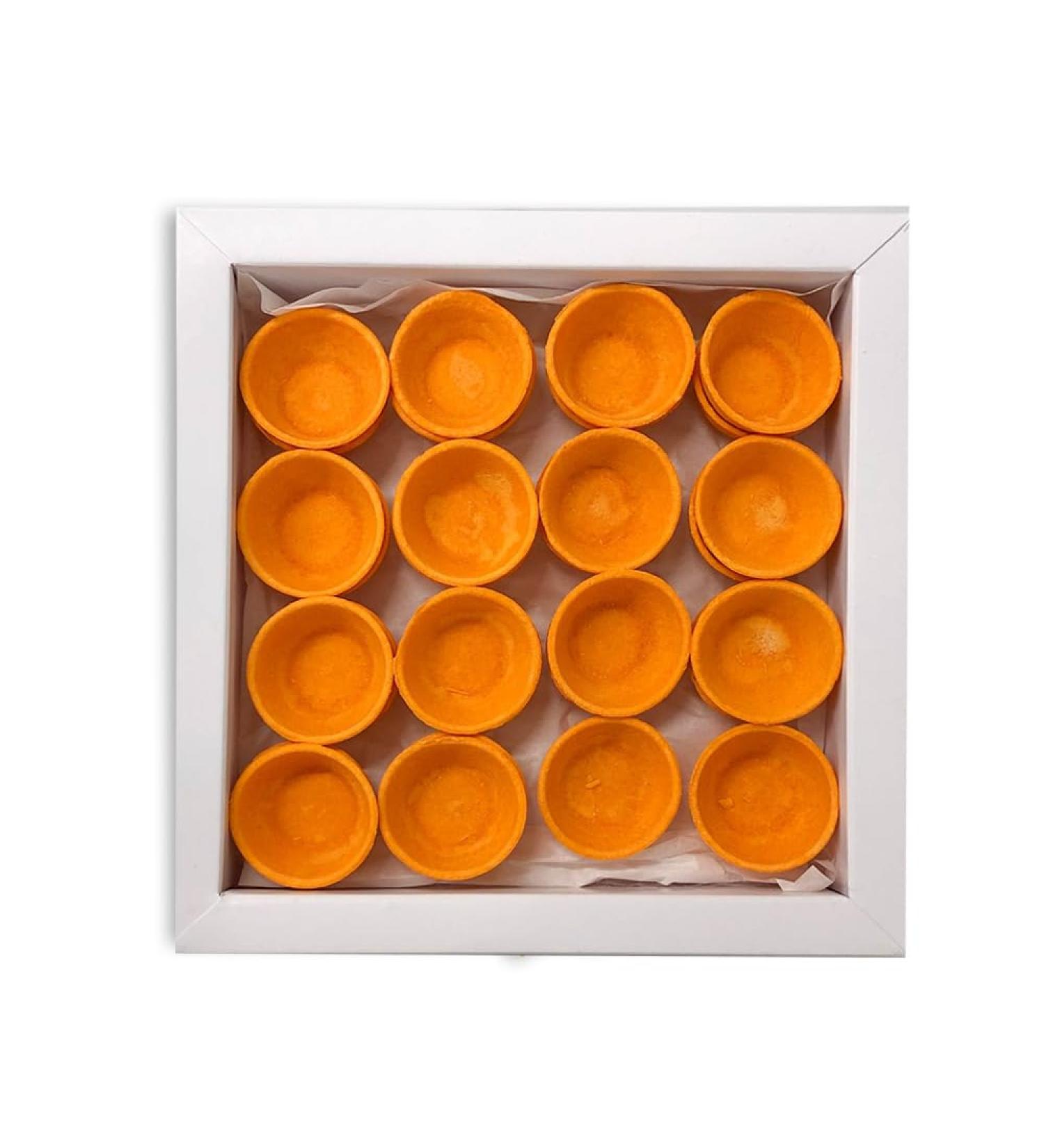 Pop Orange Canape Shells (40mm) x 30