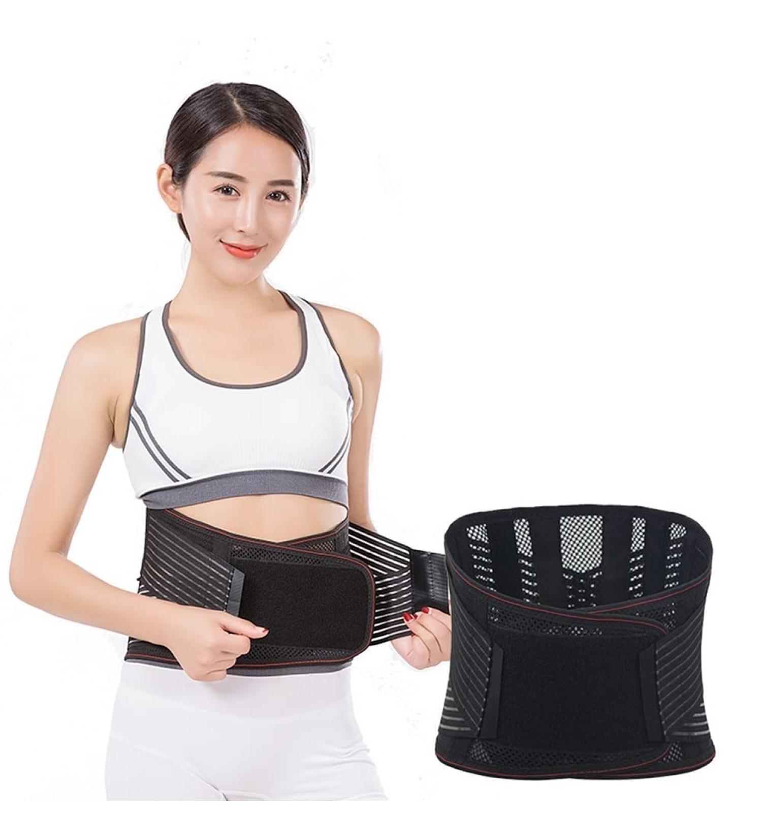 Dorbi Summer Lumbar Spine Belt - Ultra-Thin Lower Back Support for Pain Relief | M/Medium Black - Ideal for Herniated Disc Sciatica & Scoliosis - Buy Online on GoSupps.com