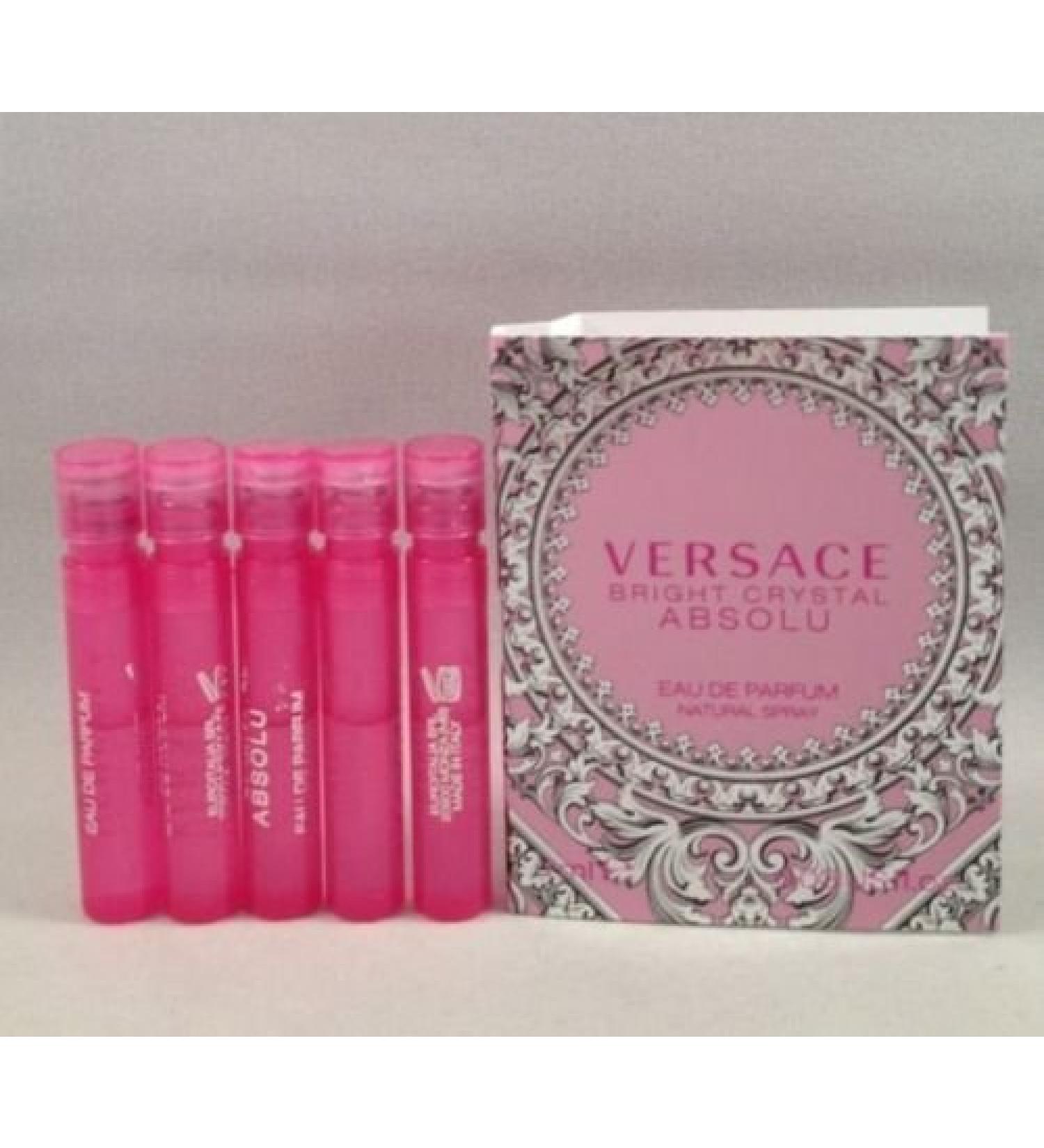 Versace 5 Bright Crystal Absolu EDP Spray Sample Travel Vial .03 Oz/1 Ml Each Lot
