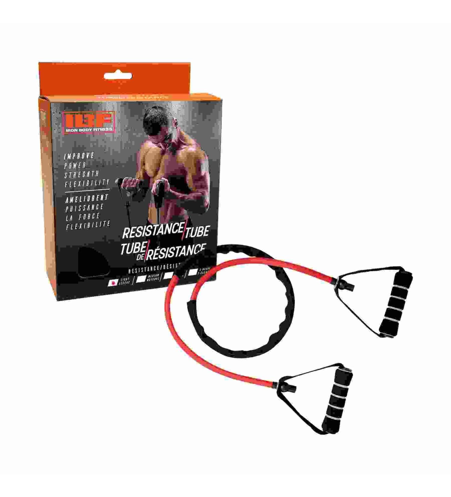 IBF Iron Body Fitness Resistance Band Exercise Cord with Protective Sleeve - Light Resistance - Buy Online on GoSupps.com