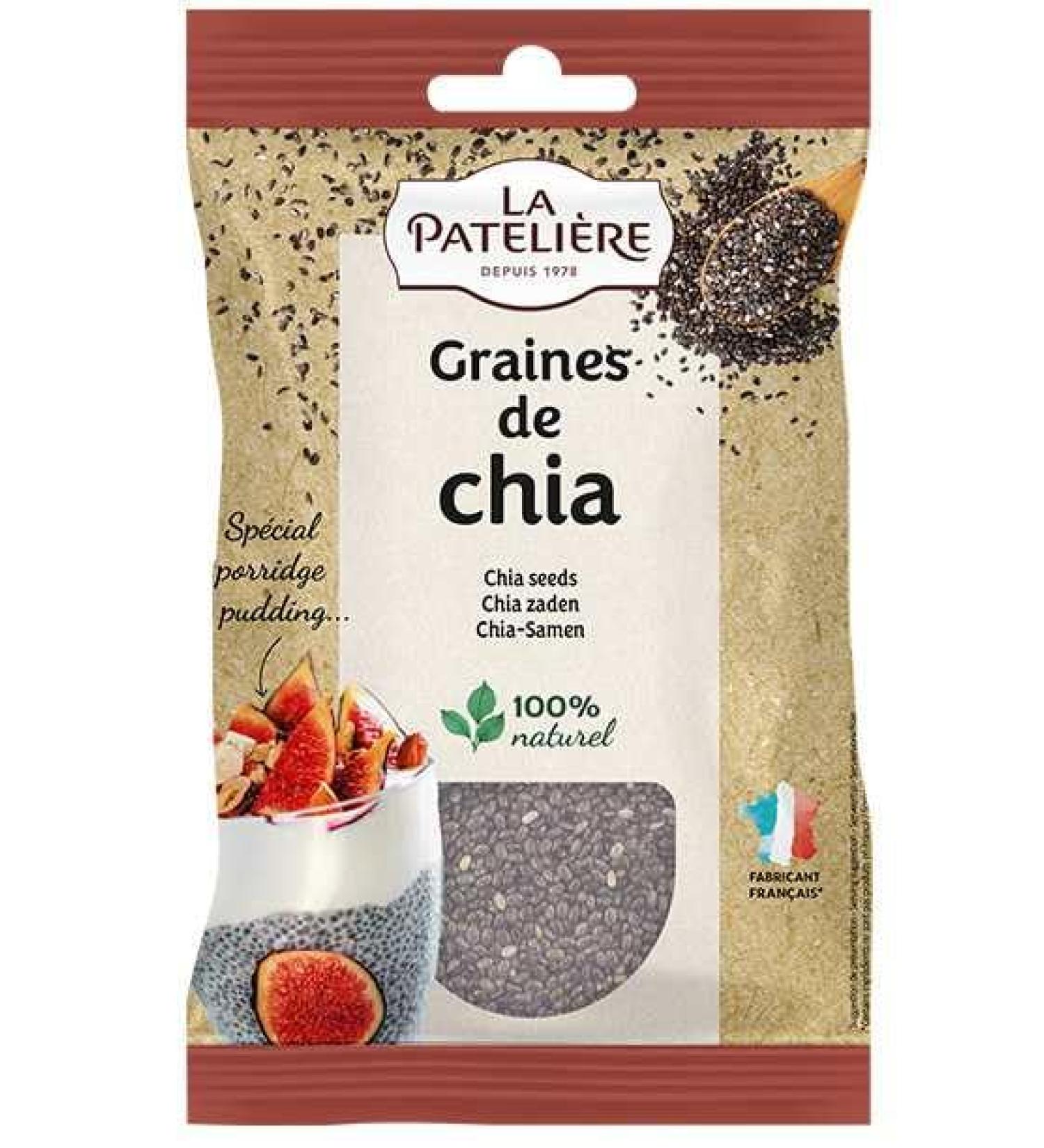 THE BAKER - Chia Seeds - 100% Natural Product - Special Porridge, Pudding and Granola - Very Nutritious Superfood - Neutral Taste - French Manufacturer