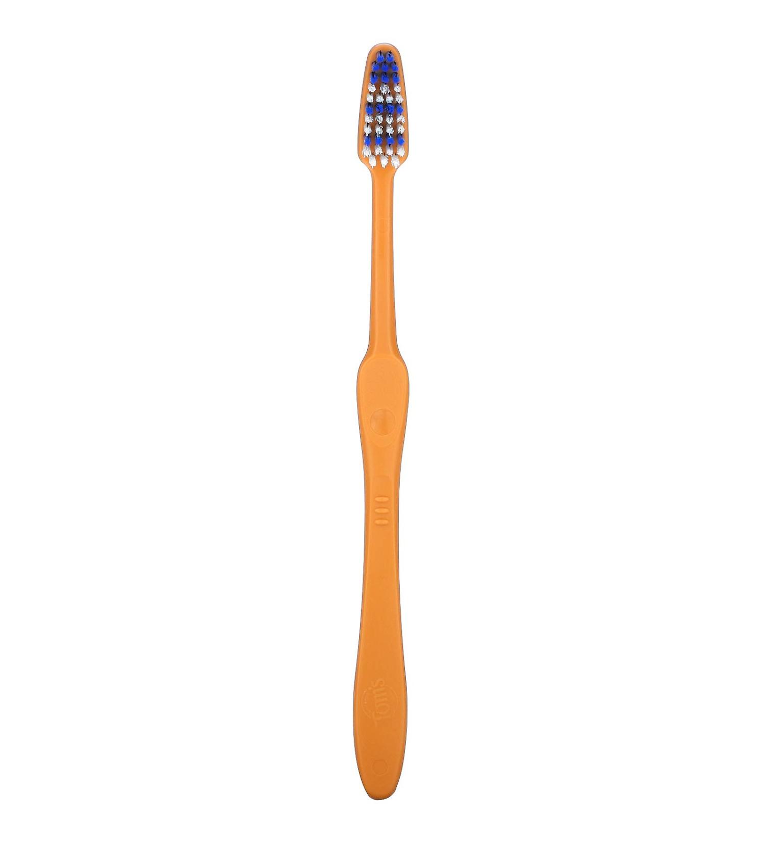 Tom's of Maine Adult Medium Toothbrush - Eco-Friendly Dental Care for a Healthy Smile | International Shipping Available - Buy Online on GoSupps.com