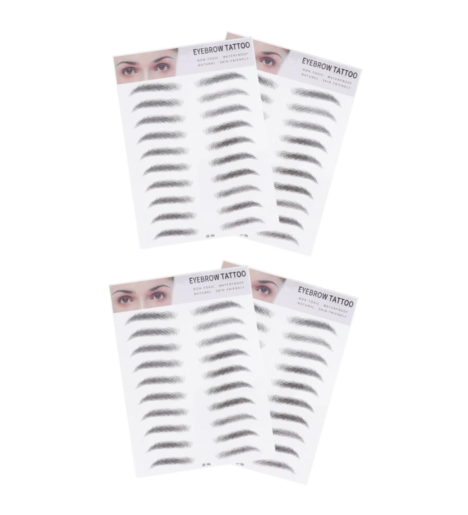 FRCOLOR 4 Pcs 3d Eyebrow Stickers Women s Suits Eyebrow Shaping Stickers Woman Water Proof Makeup Tools - Buy Online on GoSupps.com