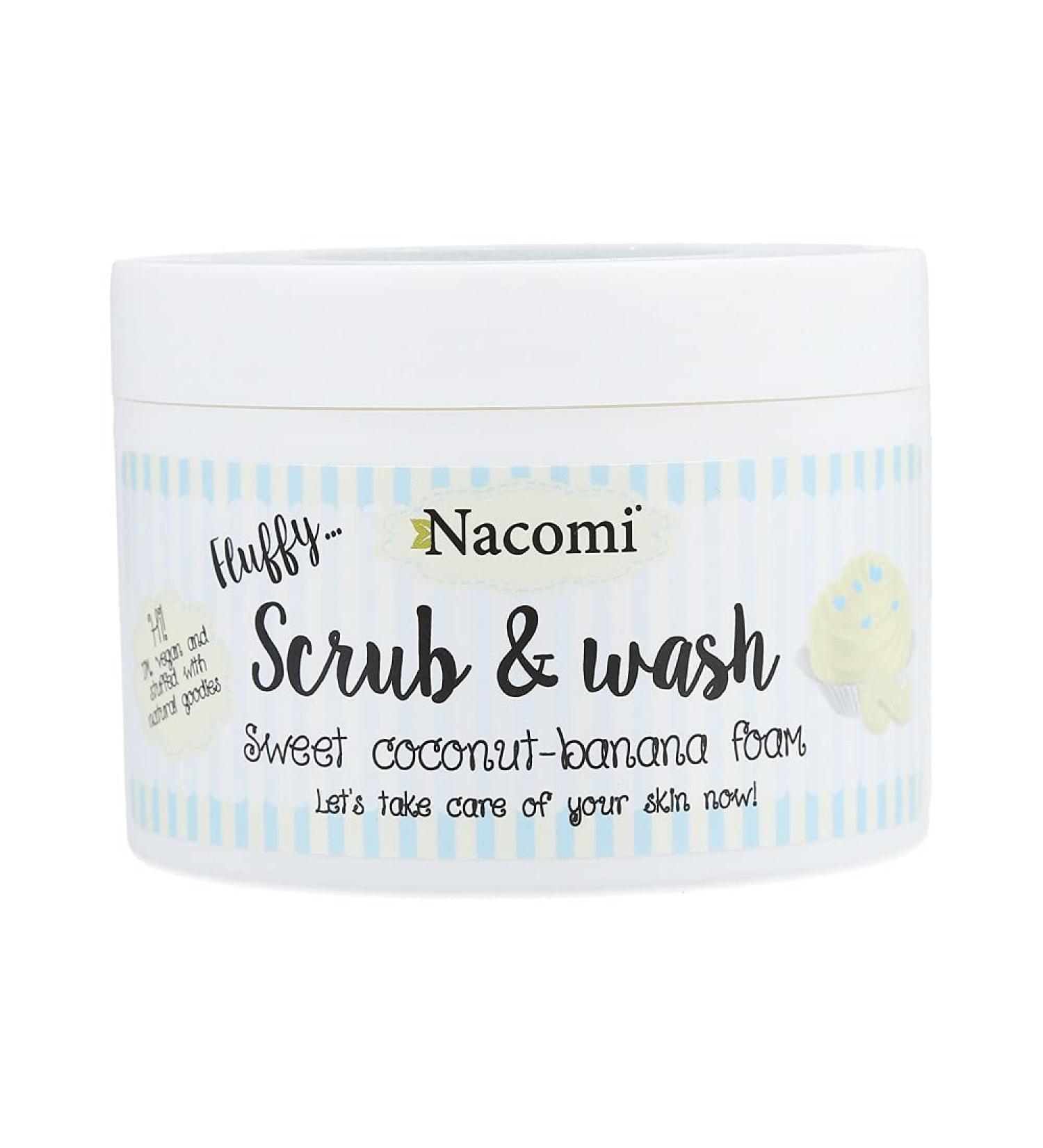 Nacomi Natural Scrub and Wash Sweet Coconut Banana Foam 180ml