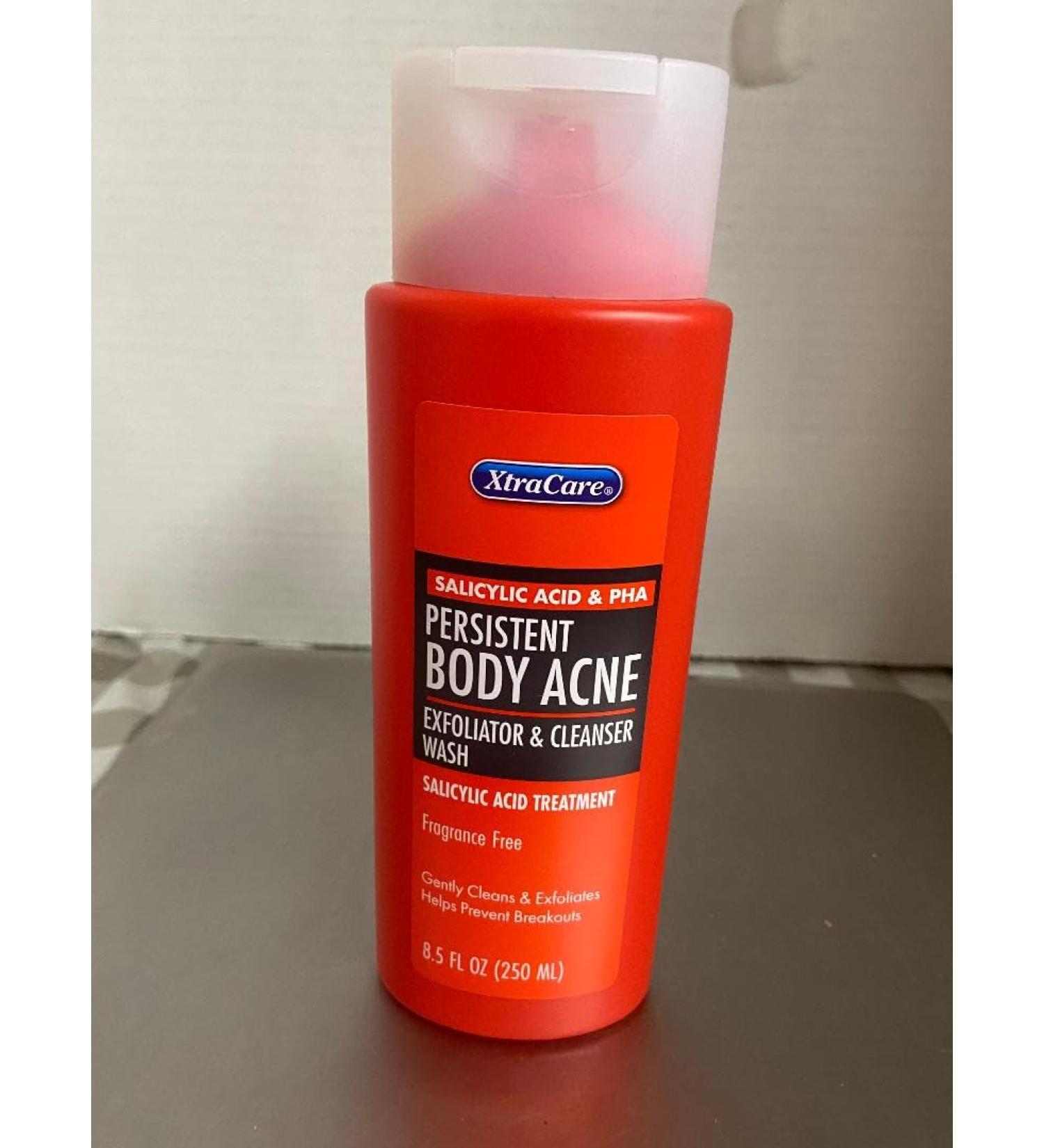 Persistent Body Acne Exfoliator & Cleanser Body Wash Fragrance Free 8.5 oz